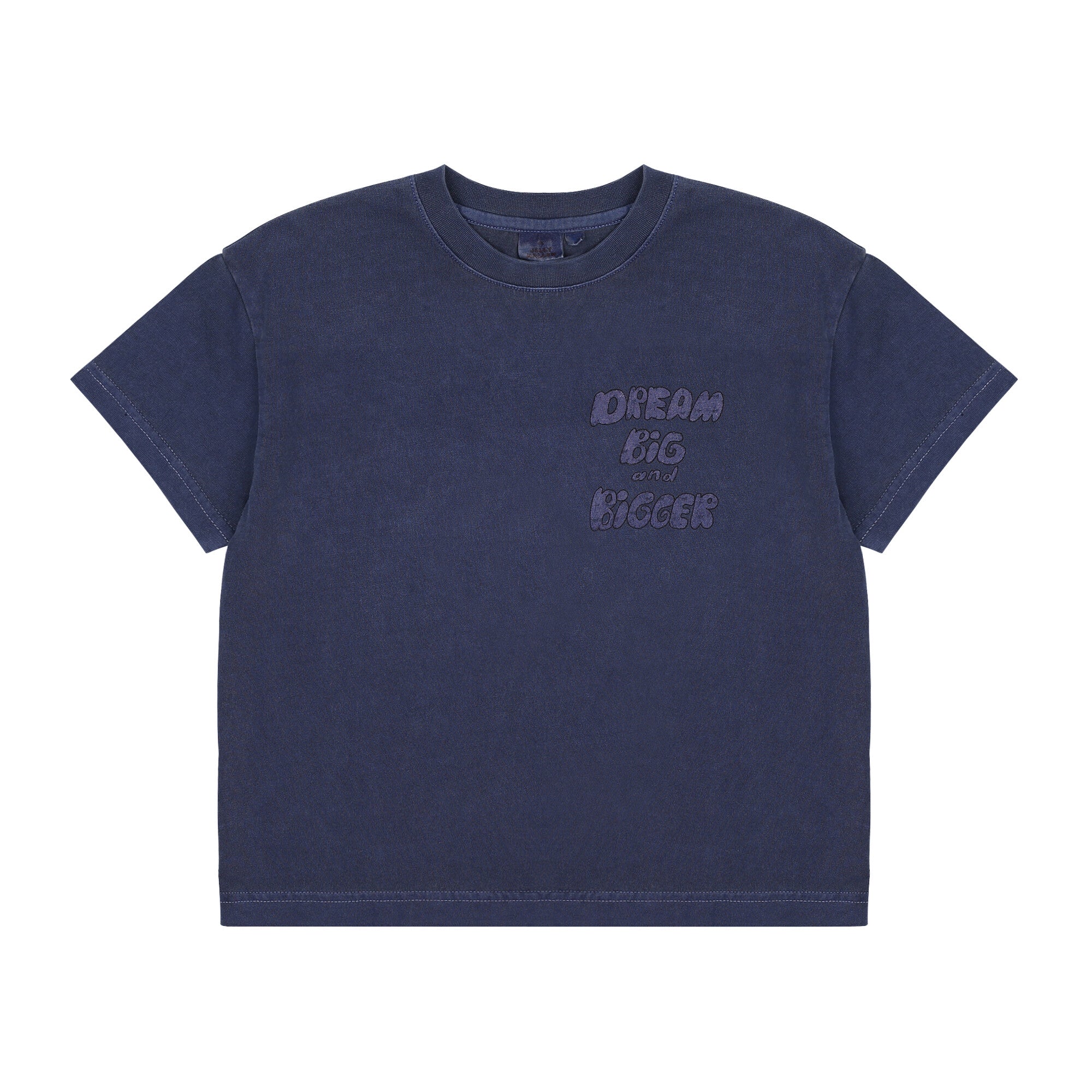 Boys & Girls Navy Cotton T-Shirt