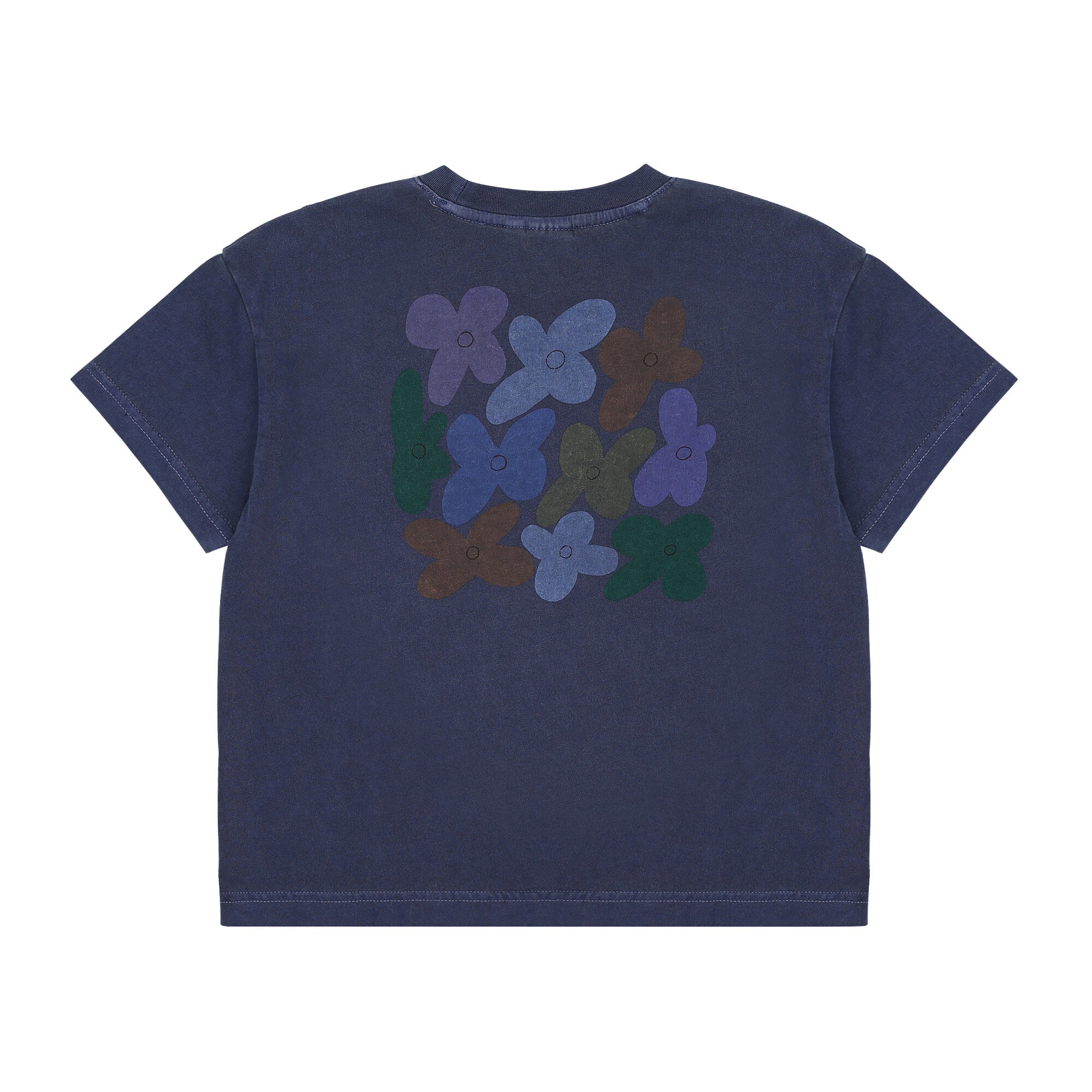 Boys & Girls Navy Cotton T-Shirt