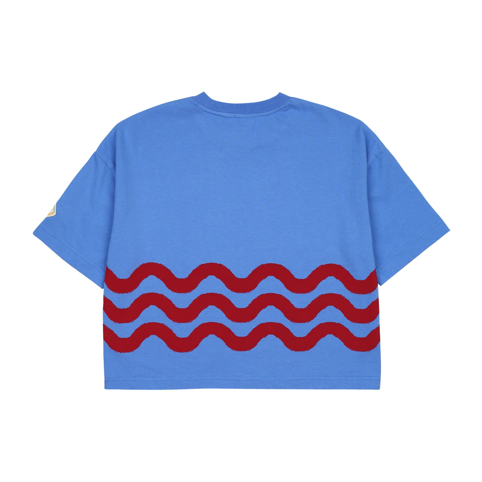 Boys & Girls Blue Wave Cotton T-Shirt