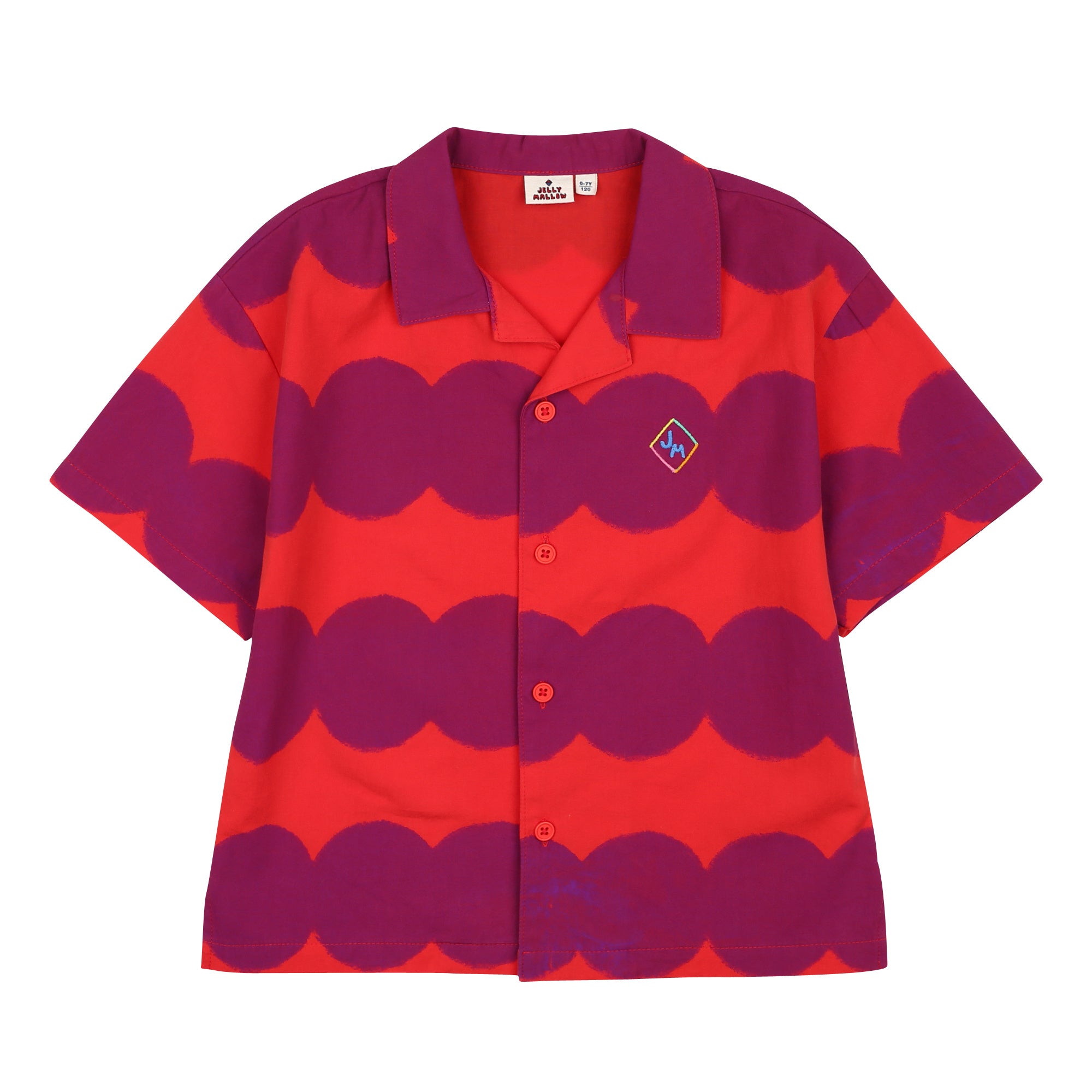 Boys & Girls Purple Dots Cotton Shirt