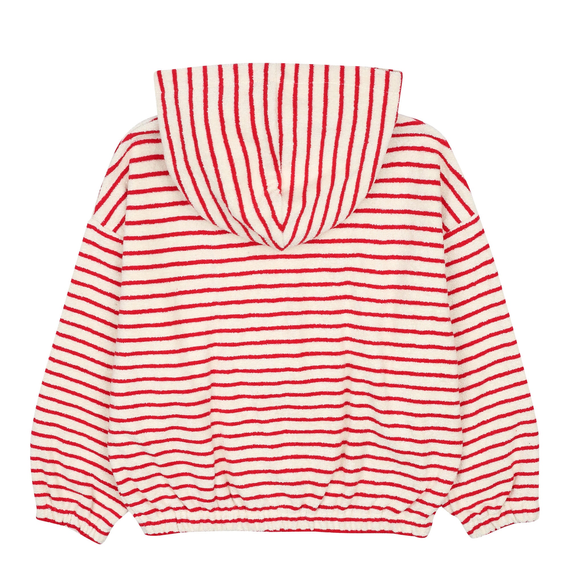 Boys & Girls Red Stripes Zip-Up Top