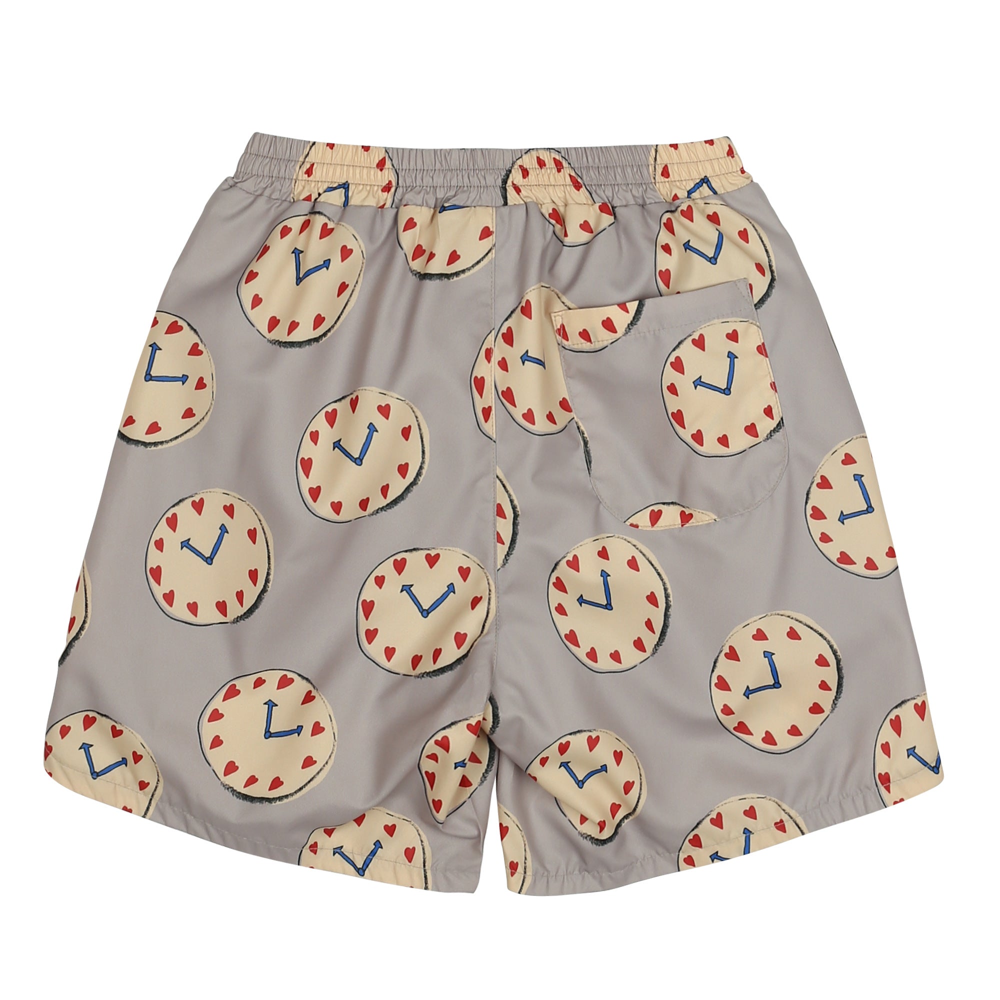 Boys & Girls Grey Printed Shorts