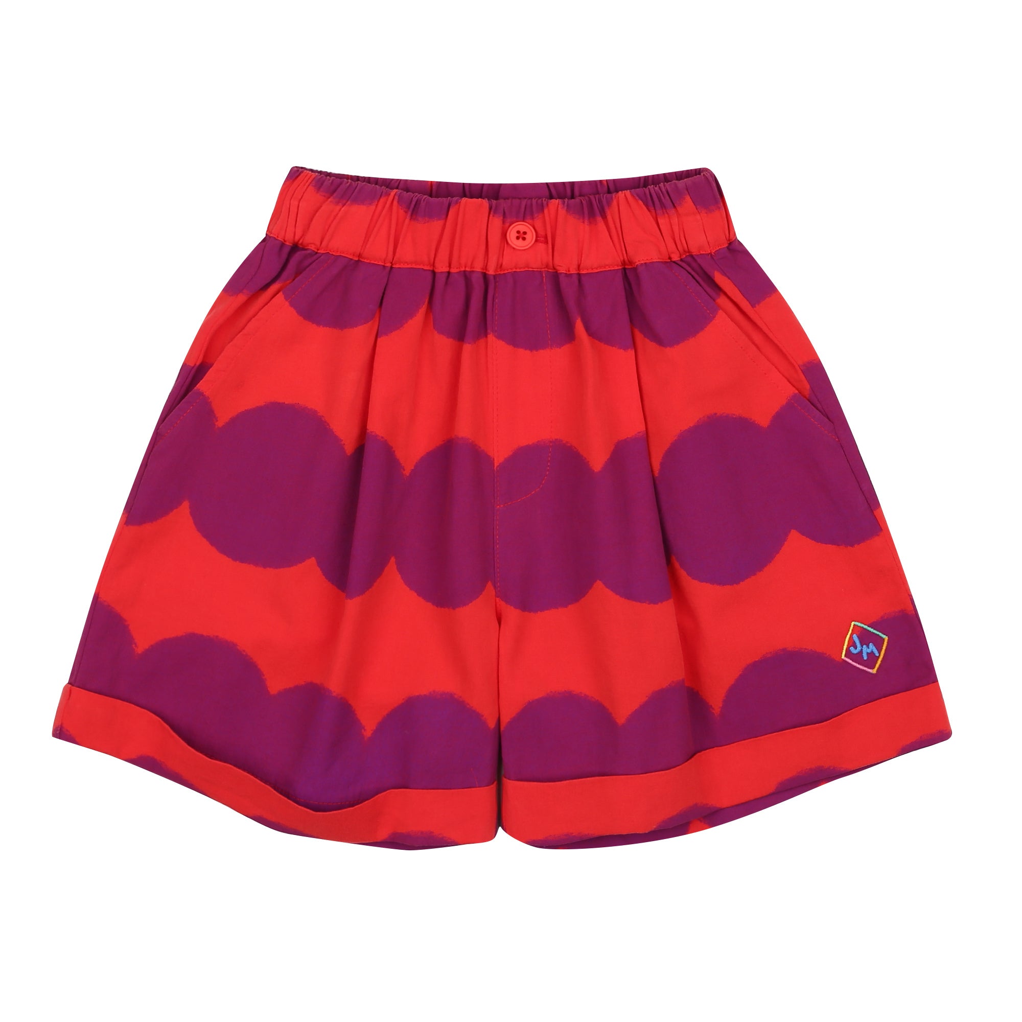 Boys & Girls Purple Dots Cotton Shorts