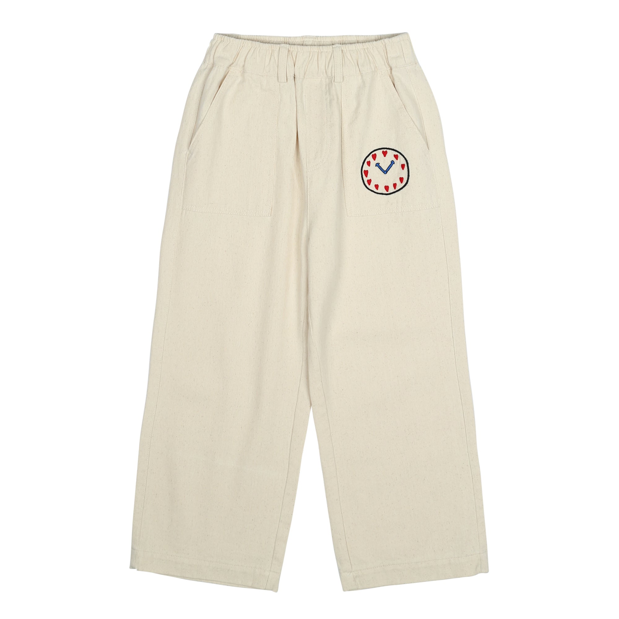 Boys & Girls Ivory Cotton Trousers