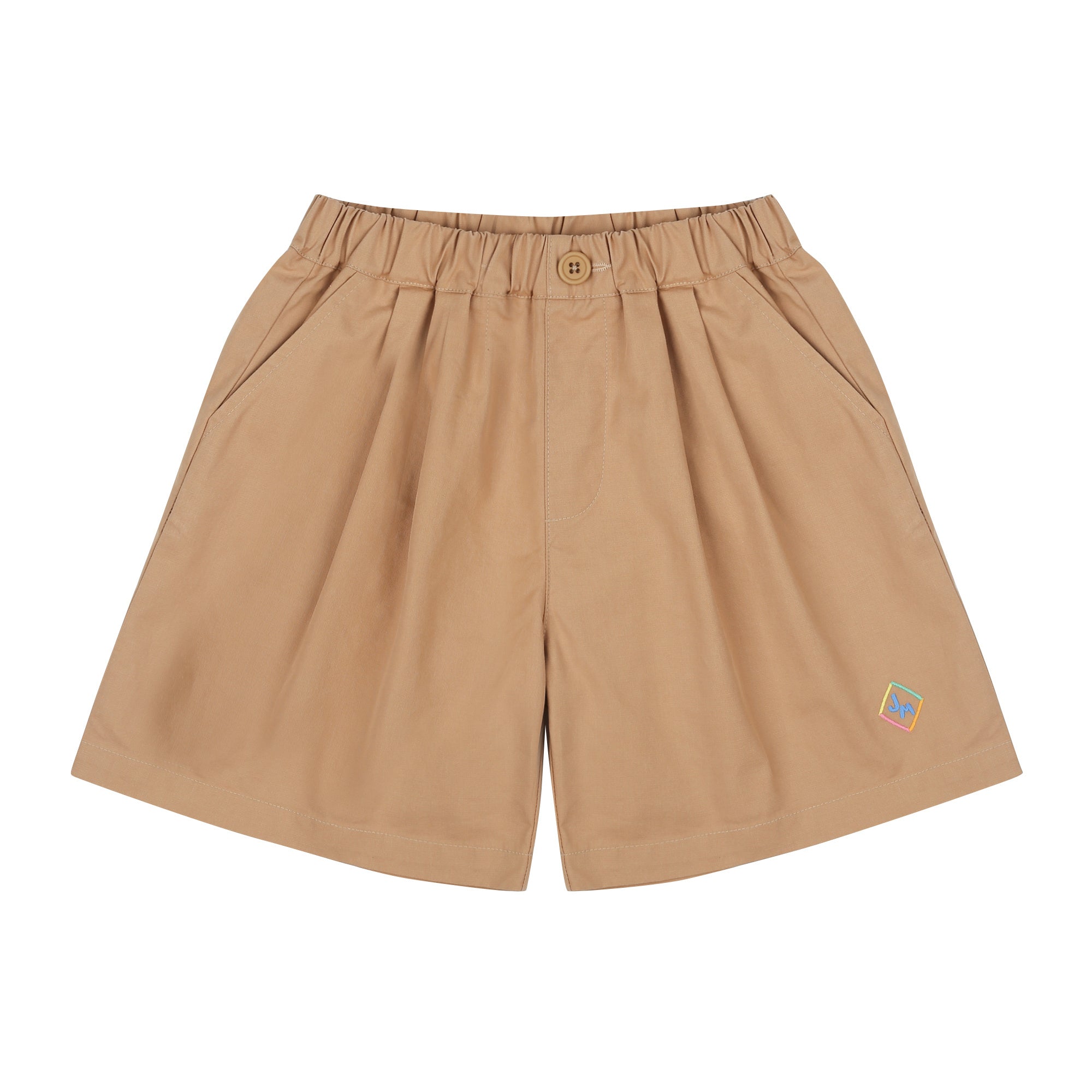 Boys & Girls Beige Cotton Shorts