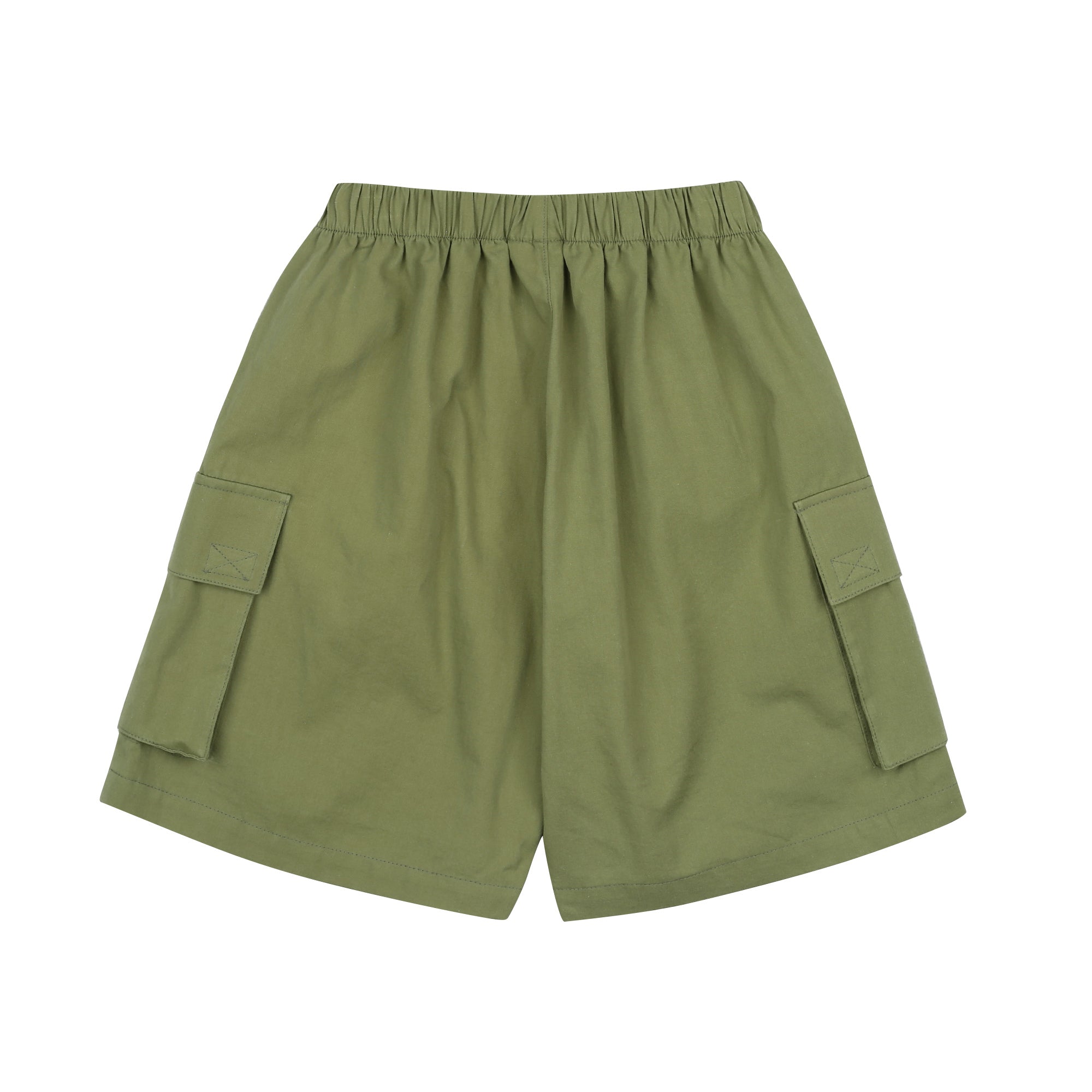 Boys & Girls Green Cotton Shorts