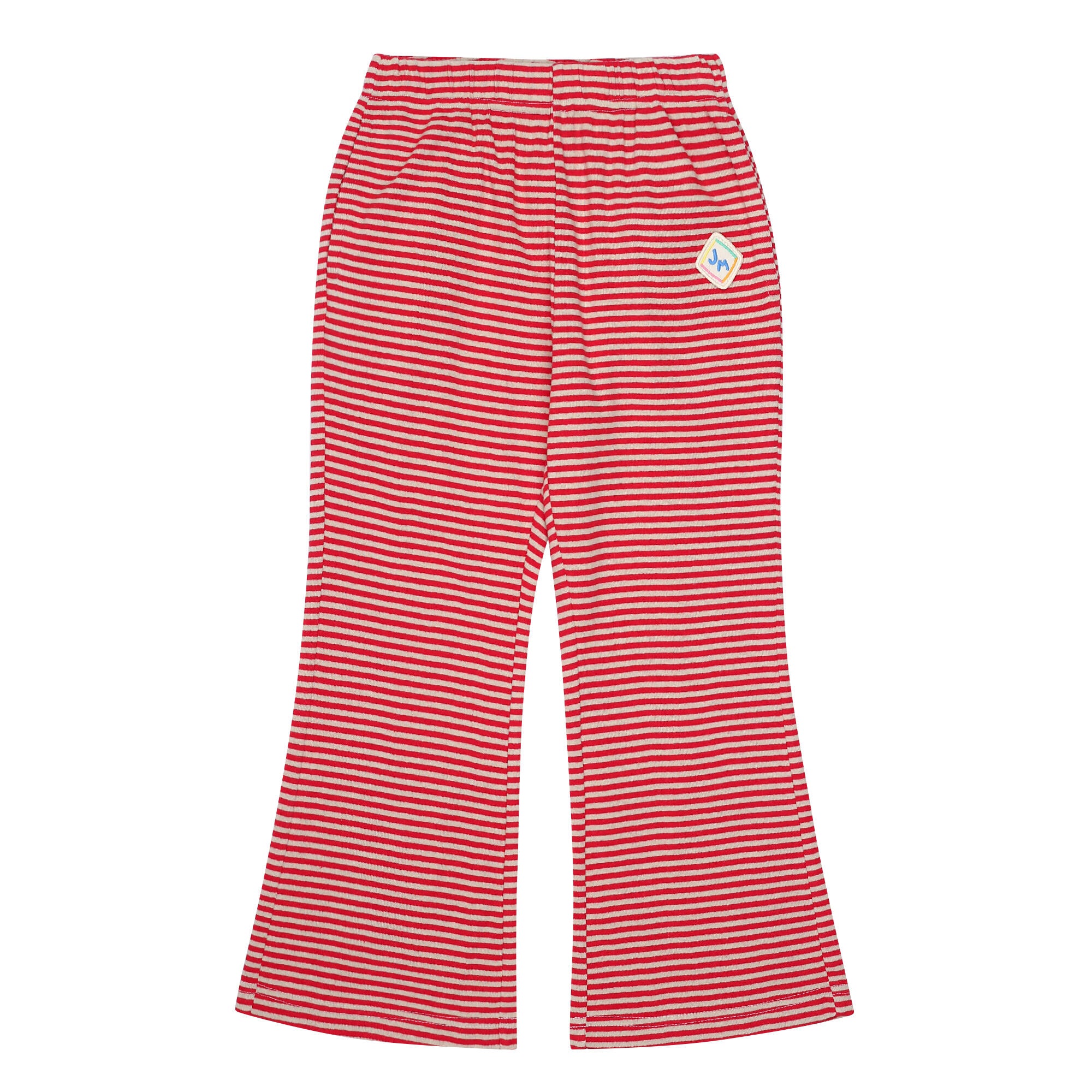 Boys & Girls Red Stripes Cotton Trousers