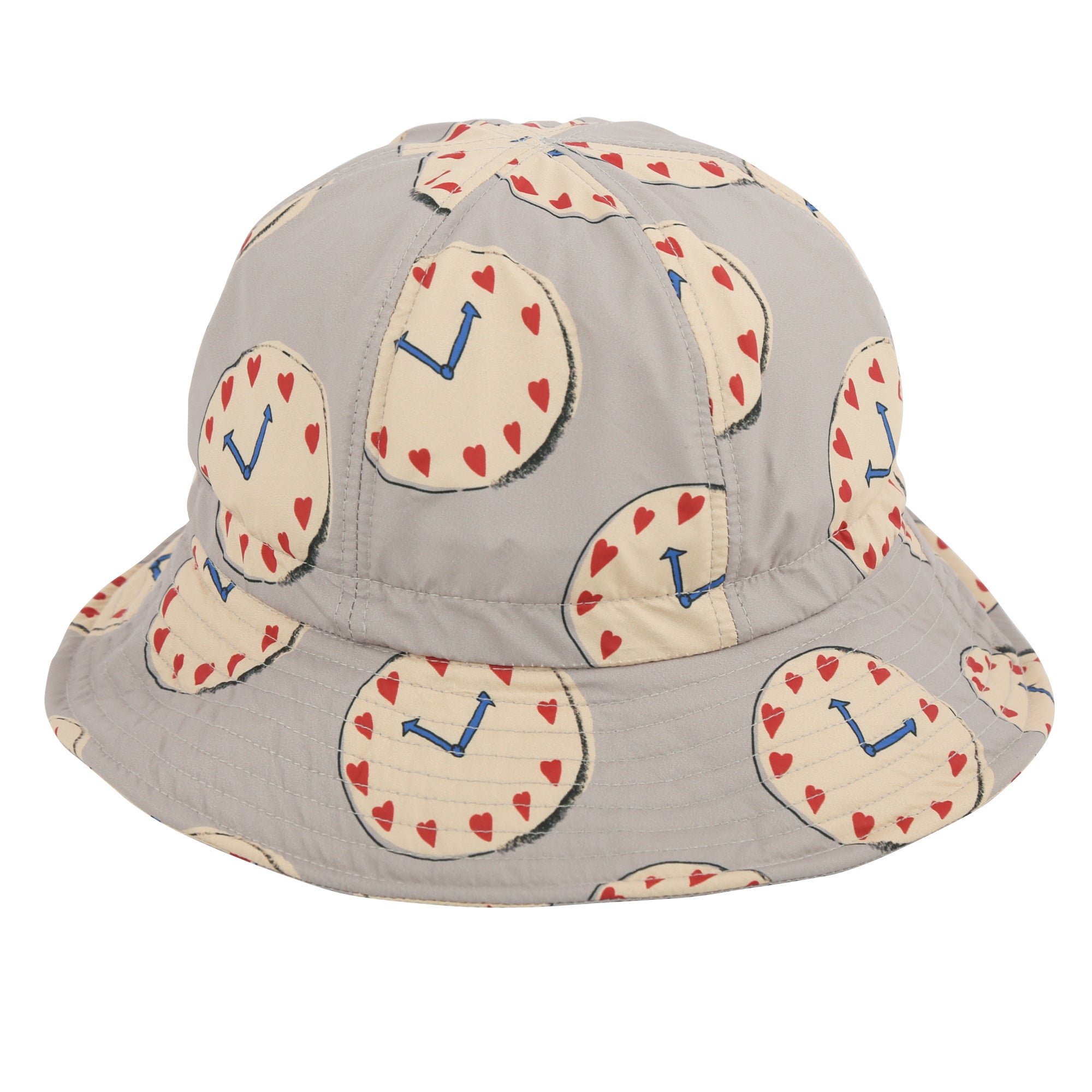 Boys & Girls Grey Printed Bucket Hat