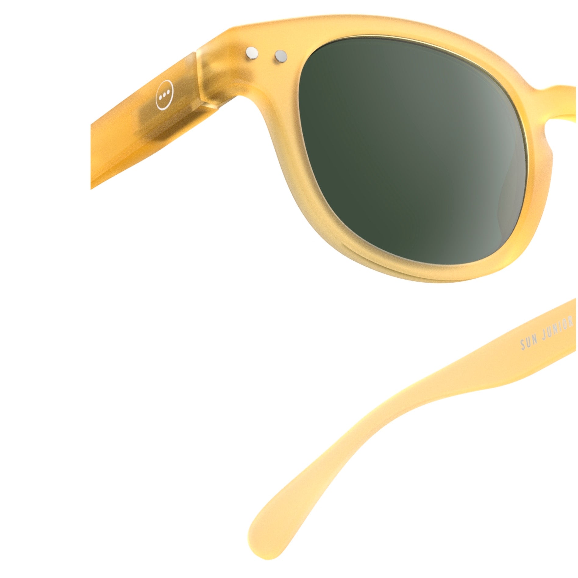 Boys & Girls Yellow "SUN #C" Sunglasses(5-10Y)