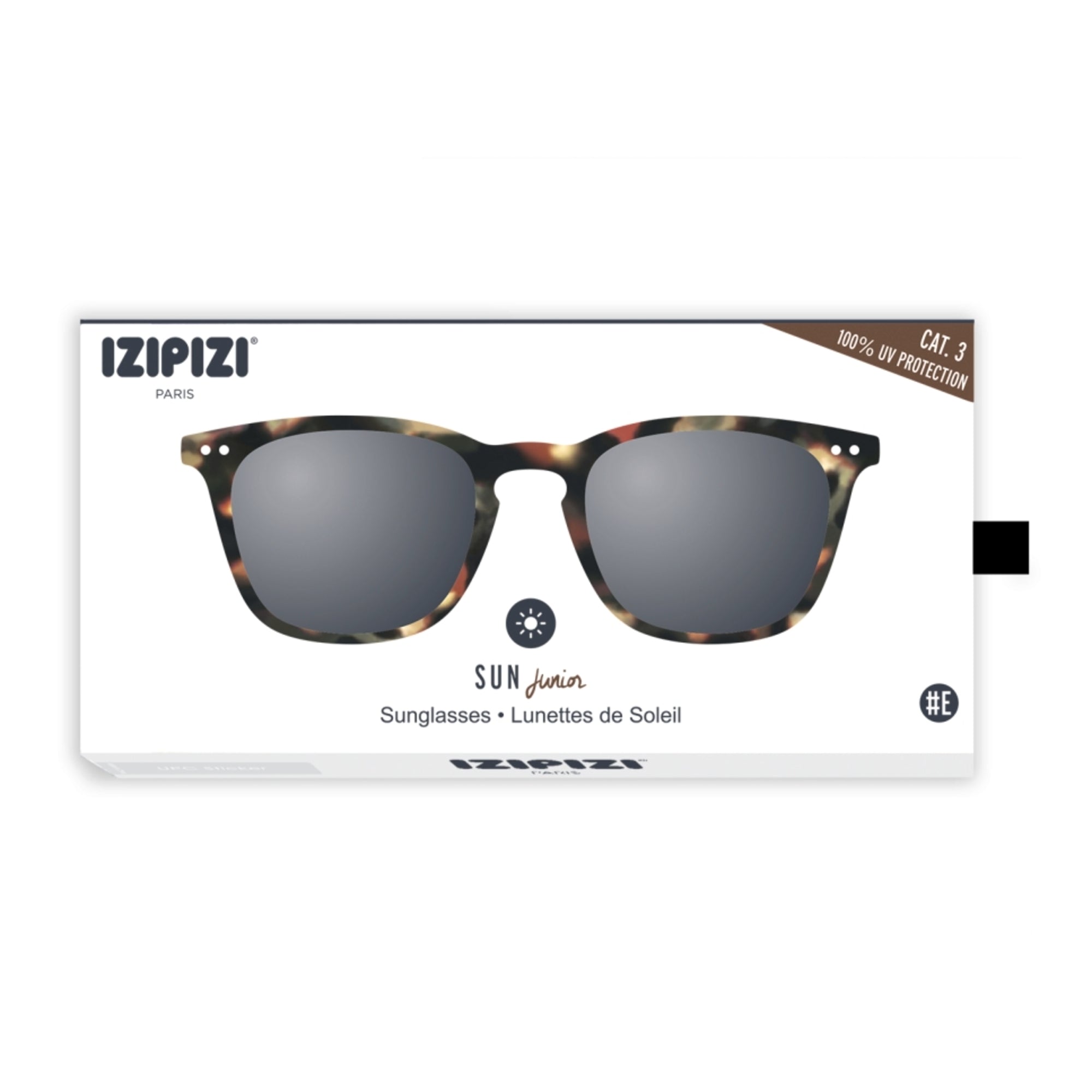Boys & Girls Brown "SUN #E" Sunglasses(5-10Y)