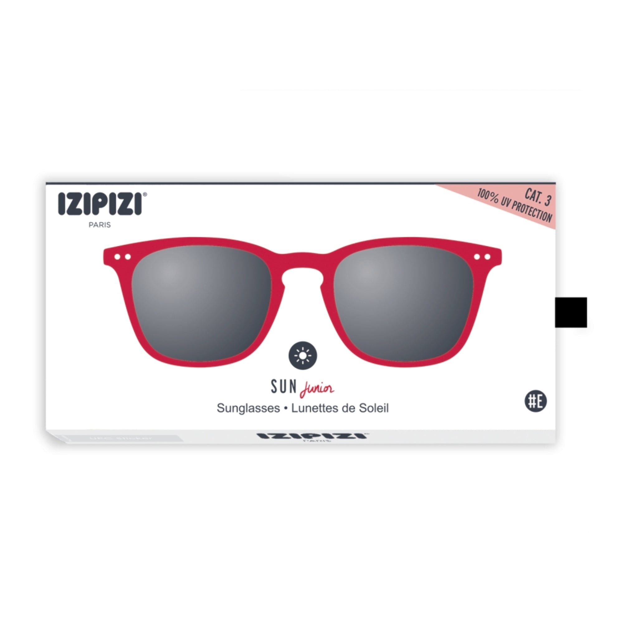 Boys & Girls Red "SUN #E" Sunglasses(5-10Y)