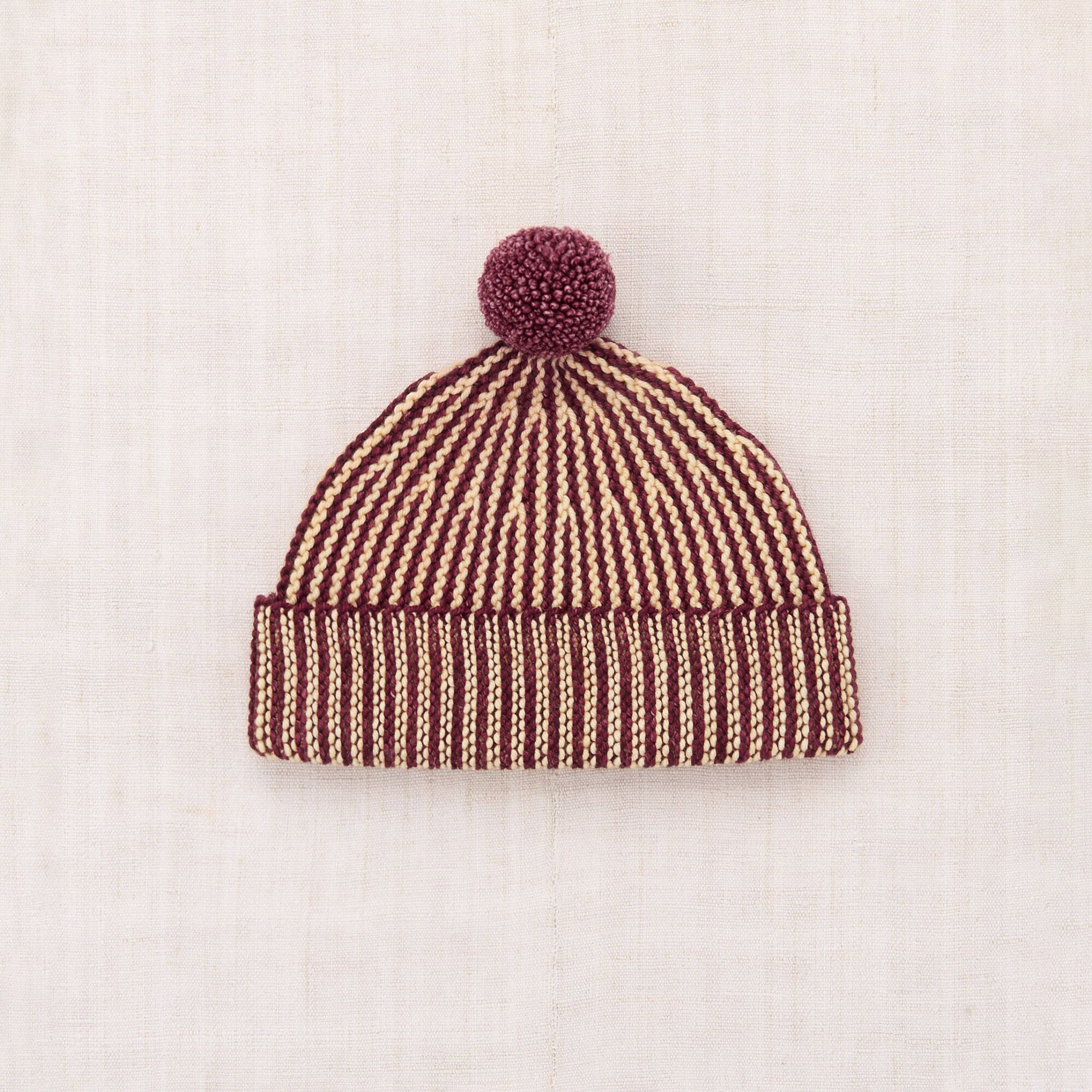 Boys & Girls Purple Wool Hat