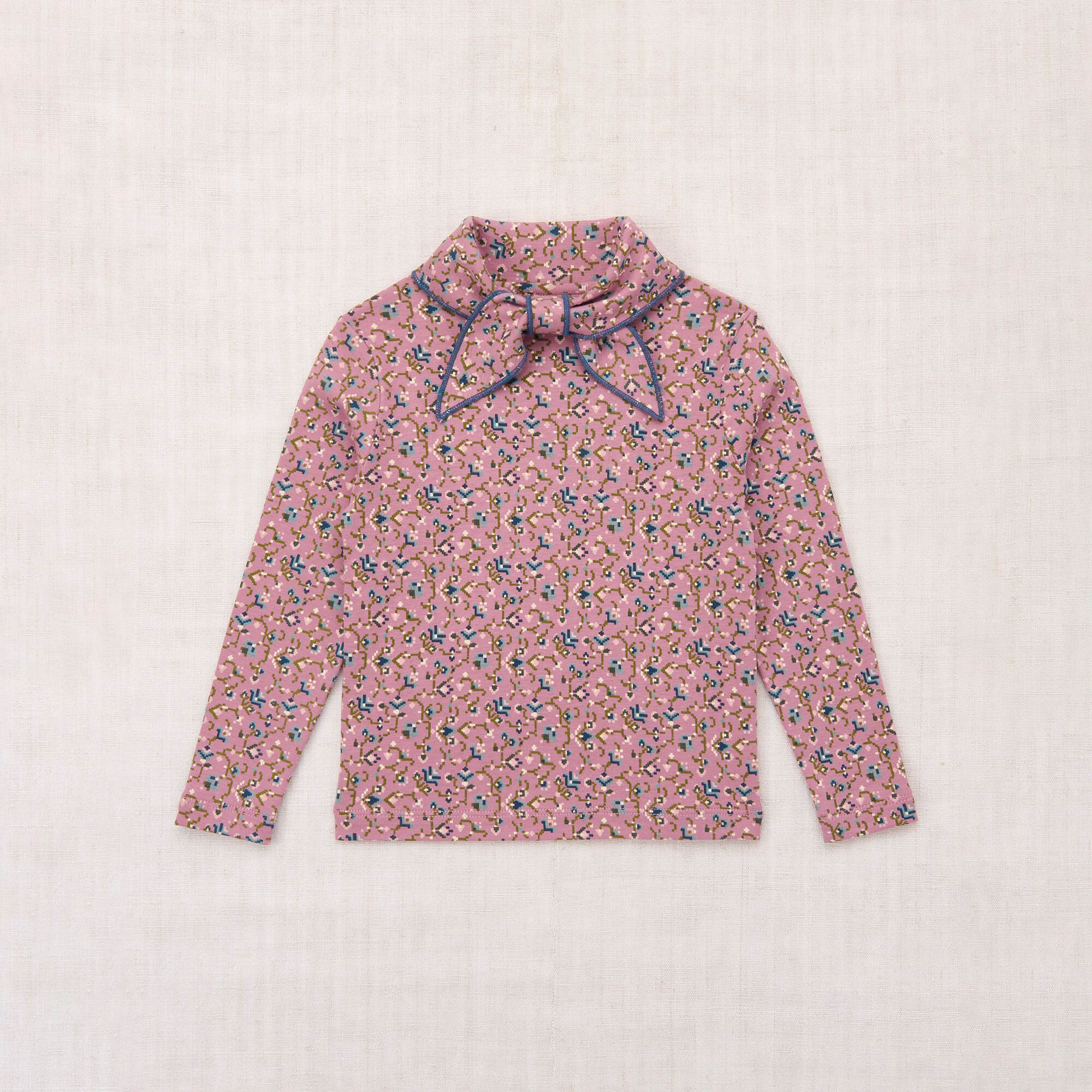 Girls Pink Pattern Cotton Top