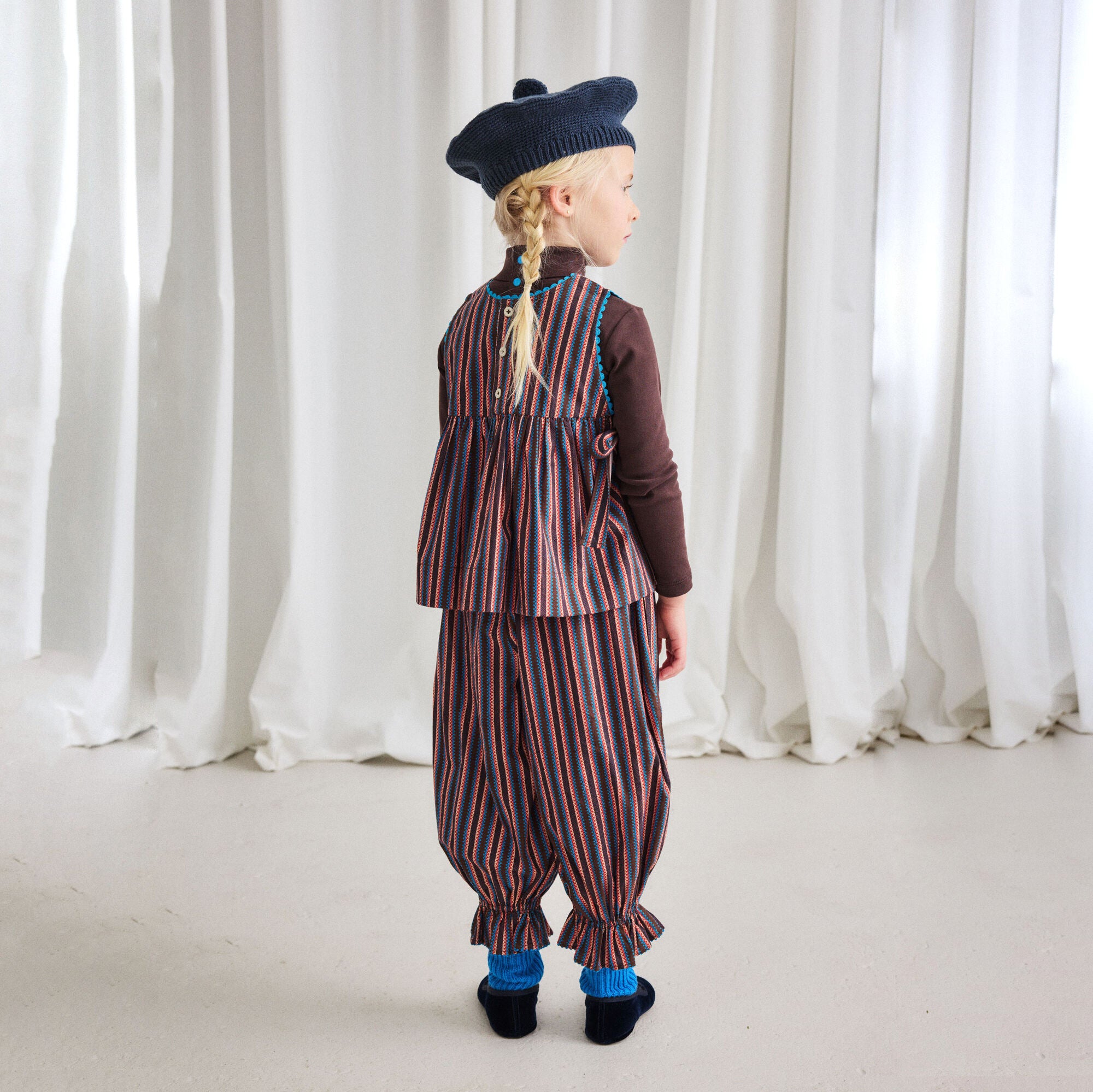 Boys & Girls Dark Brown Cotton Turtleneck