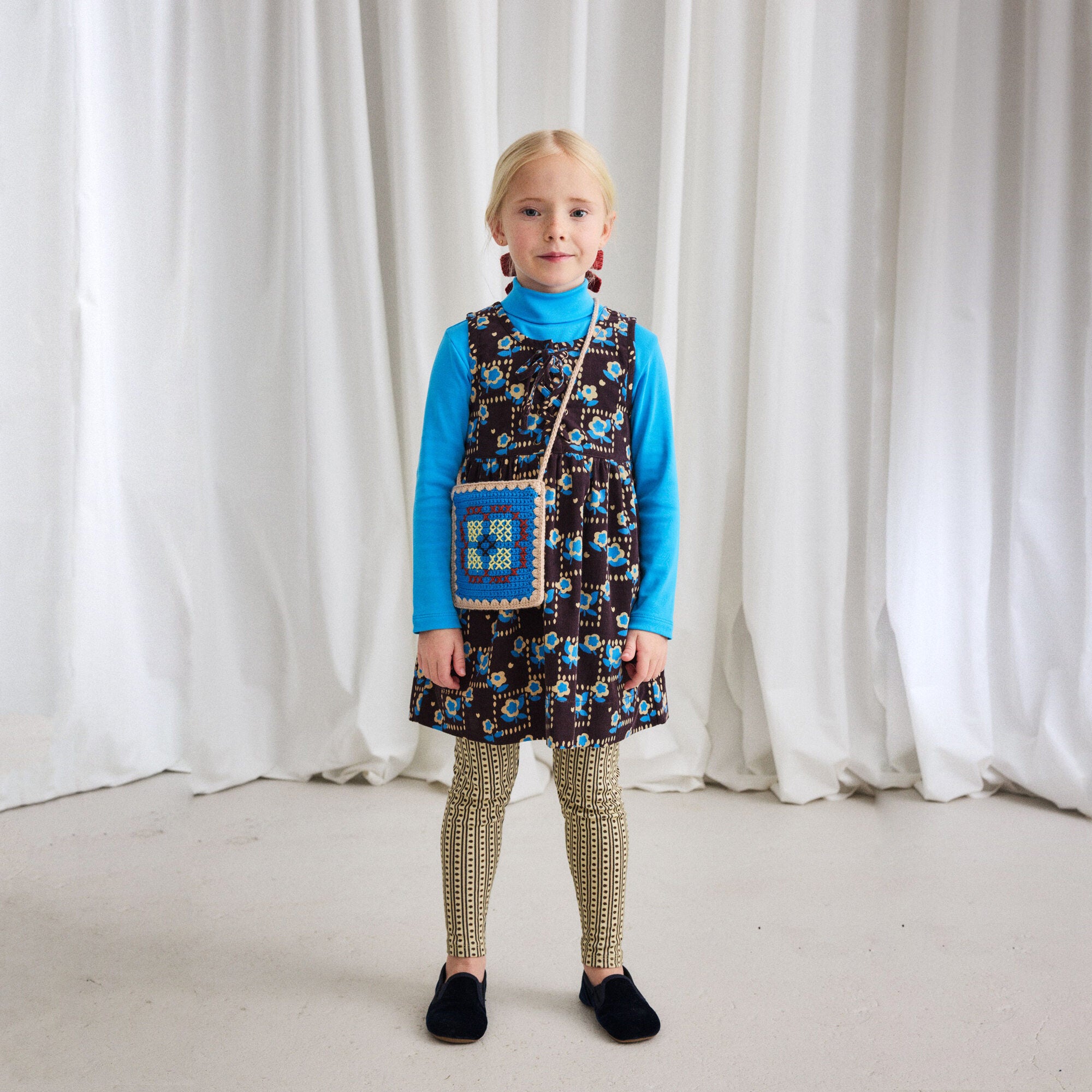 Boys & Girls Blue Cotton Turtleneck