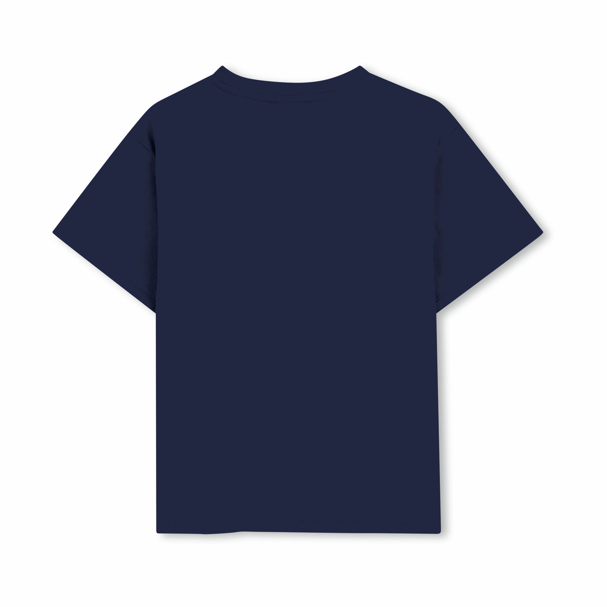 Boys & Girls Blue Tiger Printed Cotton T-Shirt