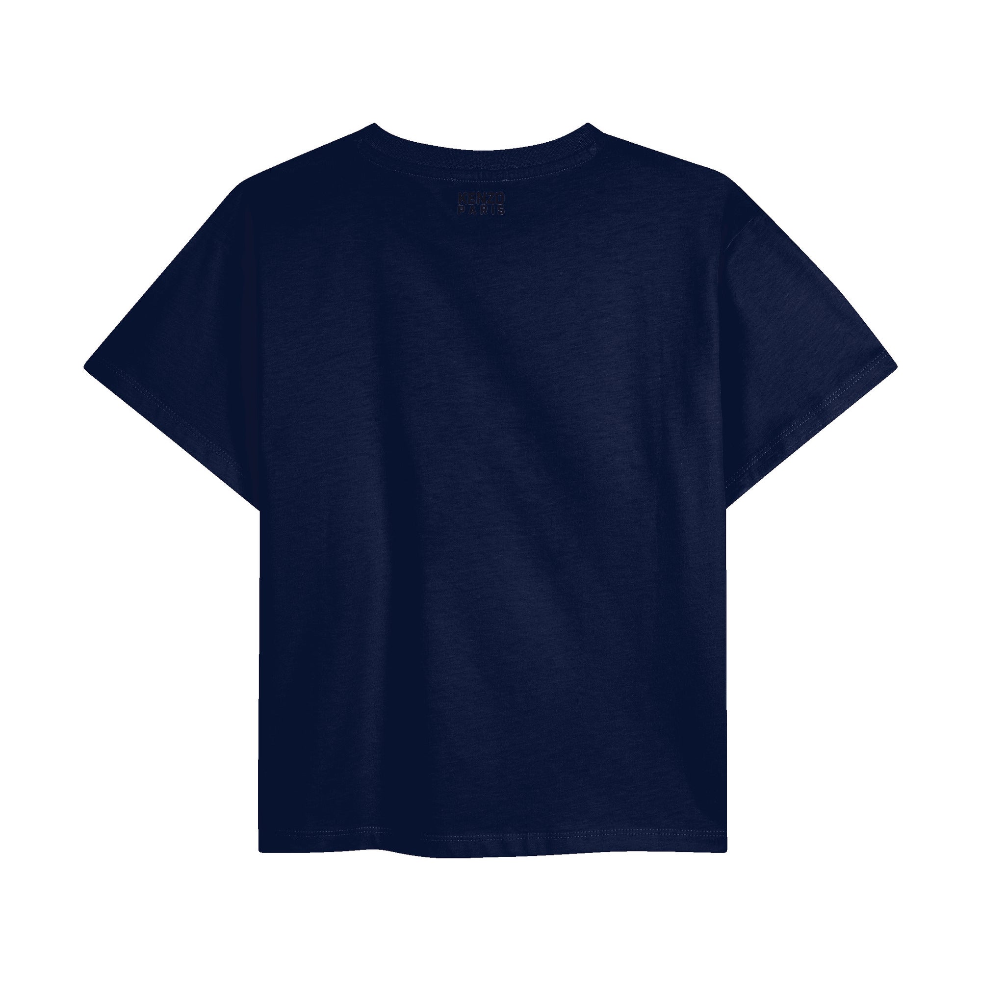 Boys & Girls Blue Logo Cotton T-Shirt