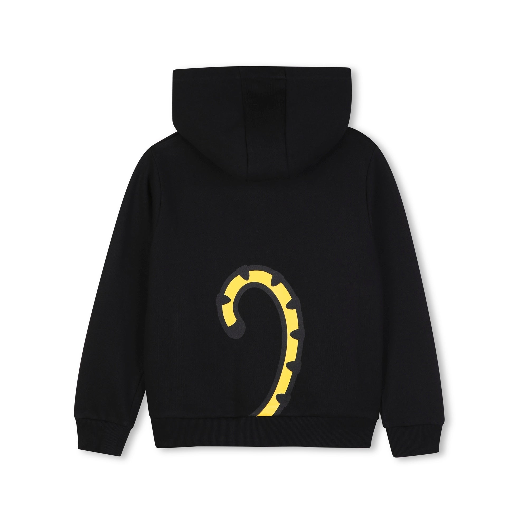 Haut zippé en coton noir pour garçons et filles