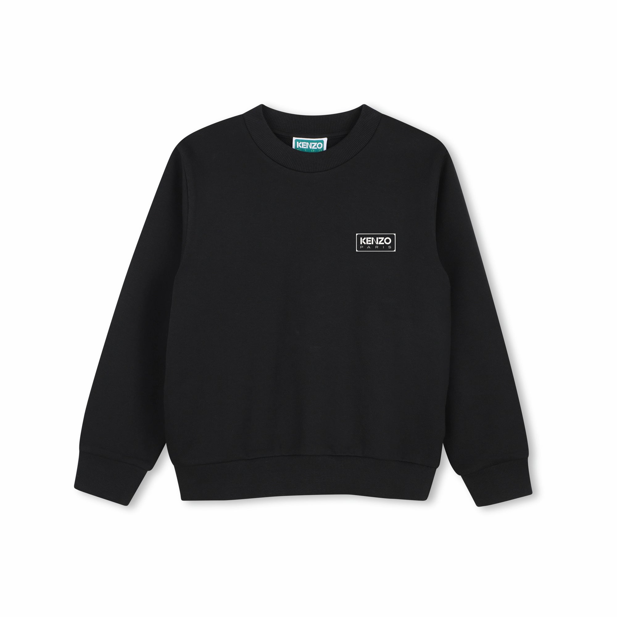 Boys & Girls Black Cotton Sweatshirt