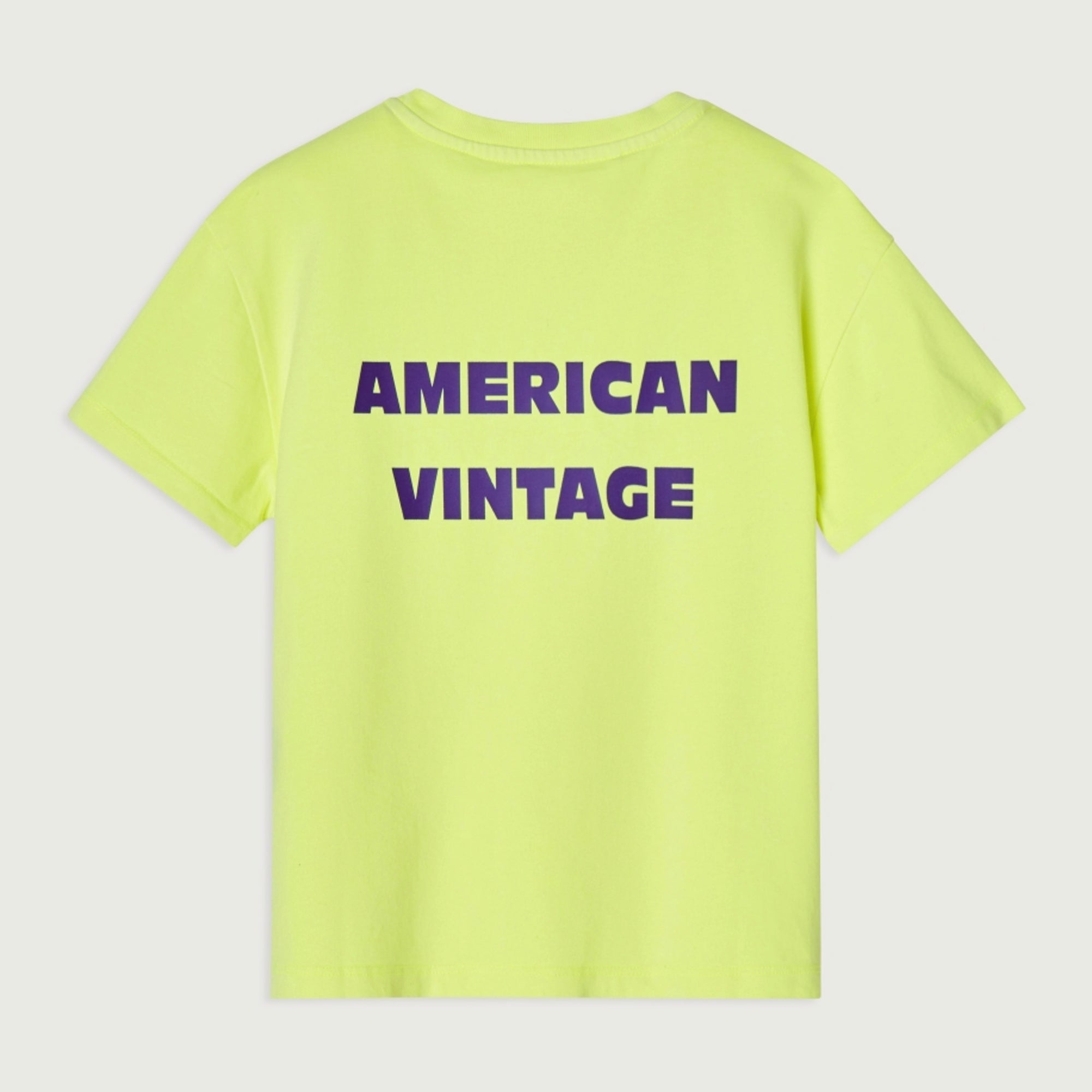 Boys & Girls Fluo Yellow Printed Cotton T-Shirt