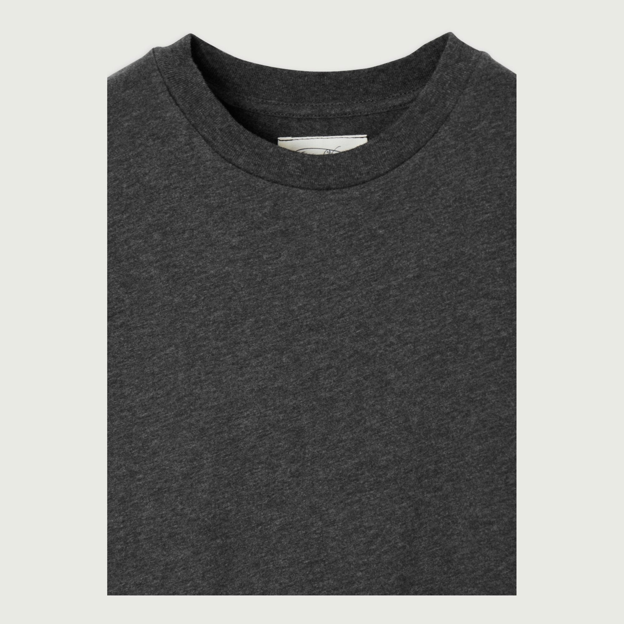Boys & Girls Dark Grey Cotton T-Shirt