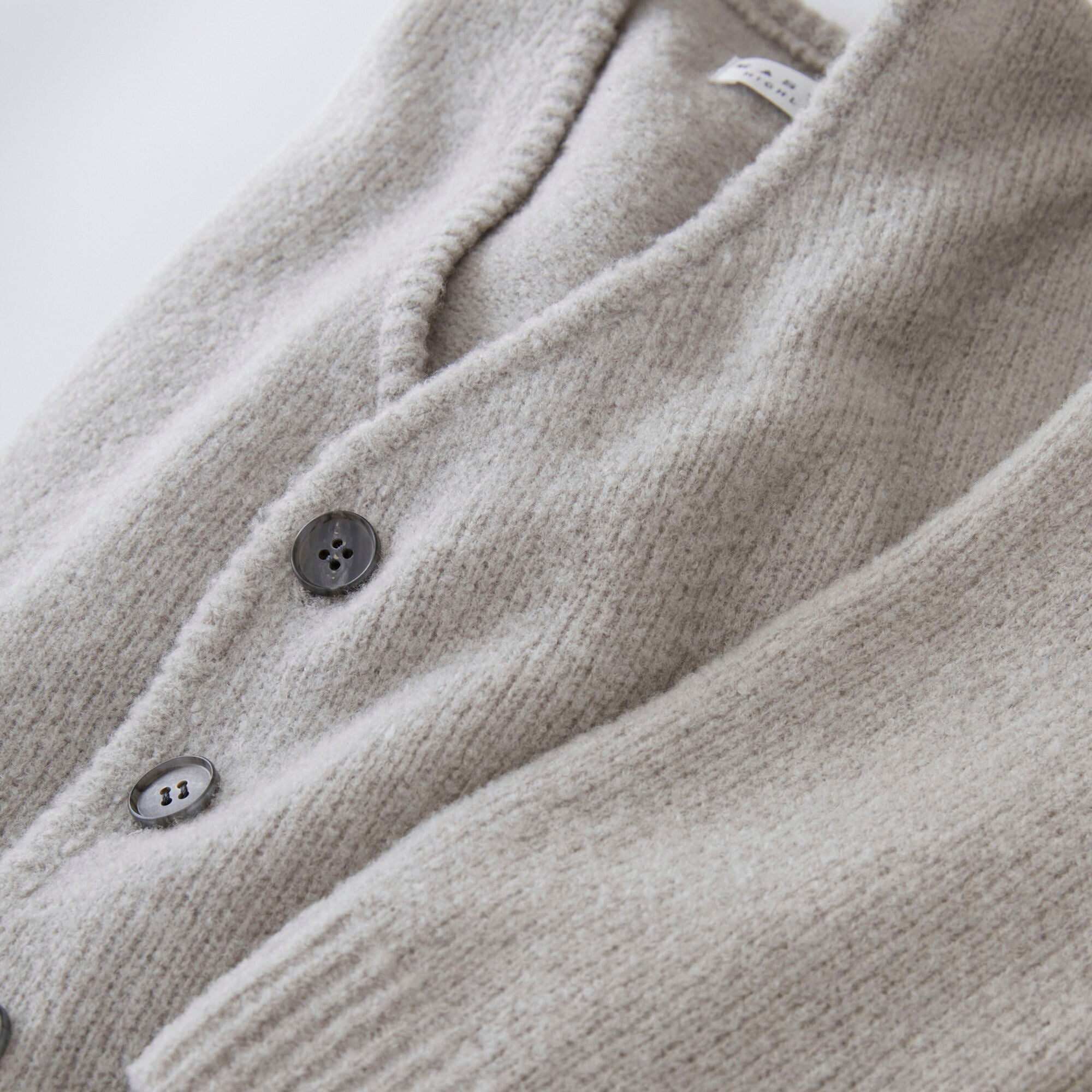 Boys & Girls White Wool Cardigan