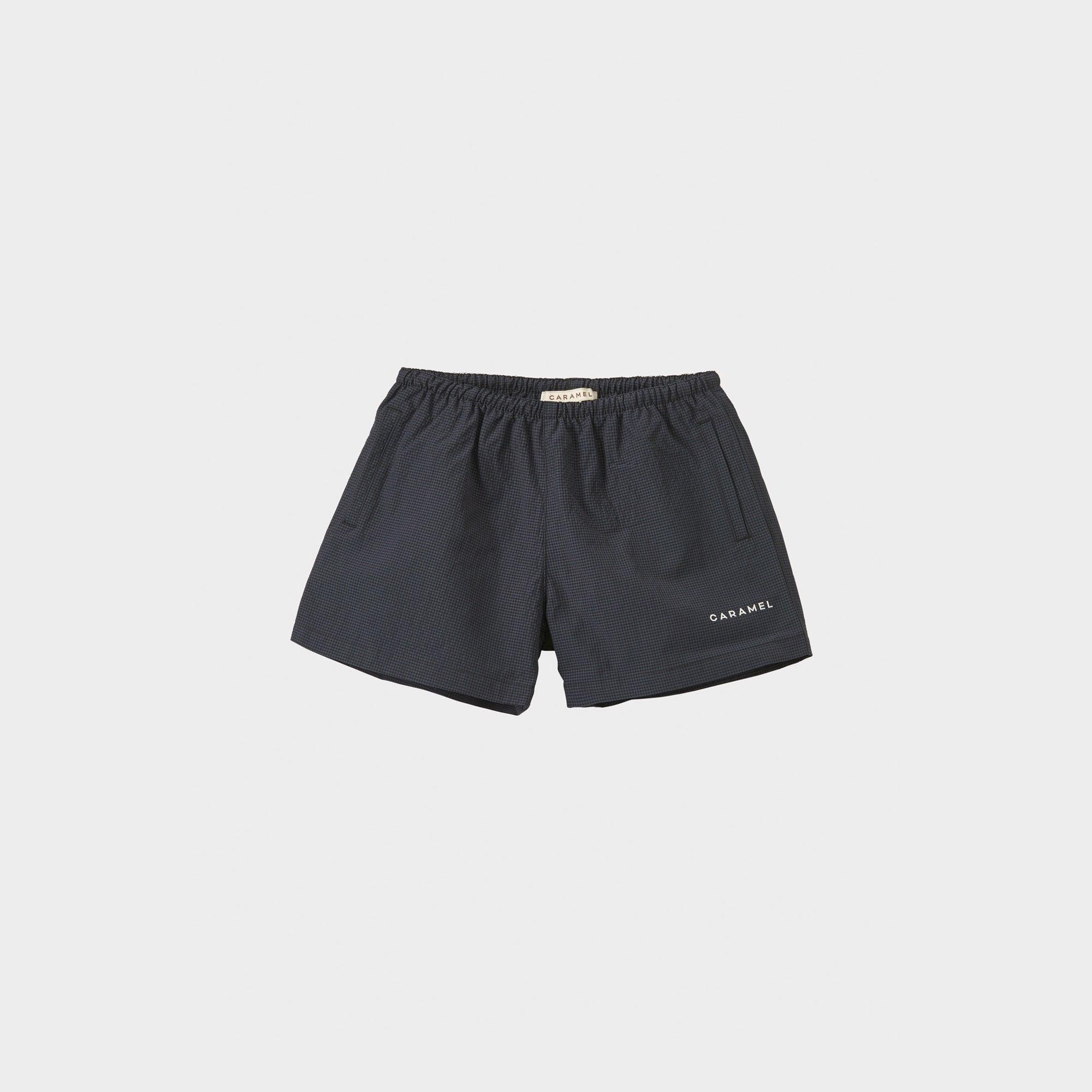 Boys & Girls Navy Check Shorts