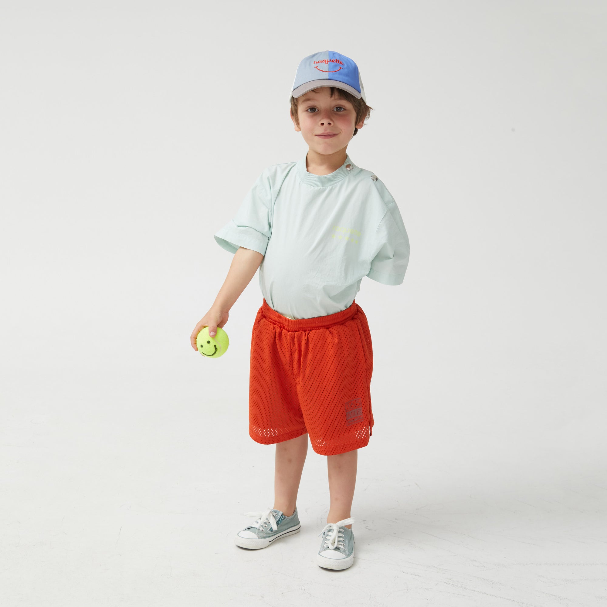 Boys & Girls Light Blue Cotton T-Shirt