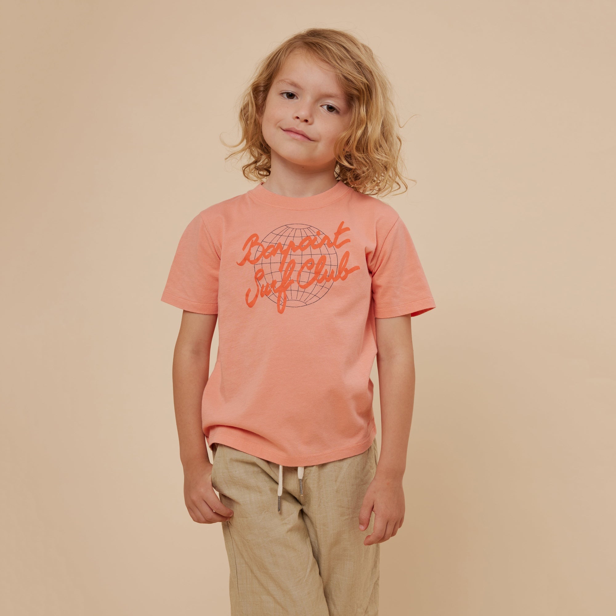 Boys & Girls Pink Logo Cotton T-Shirt