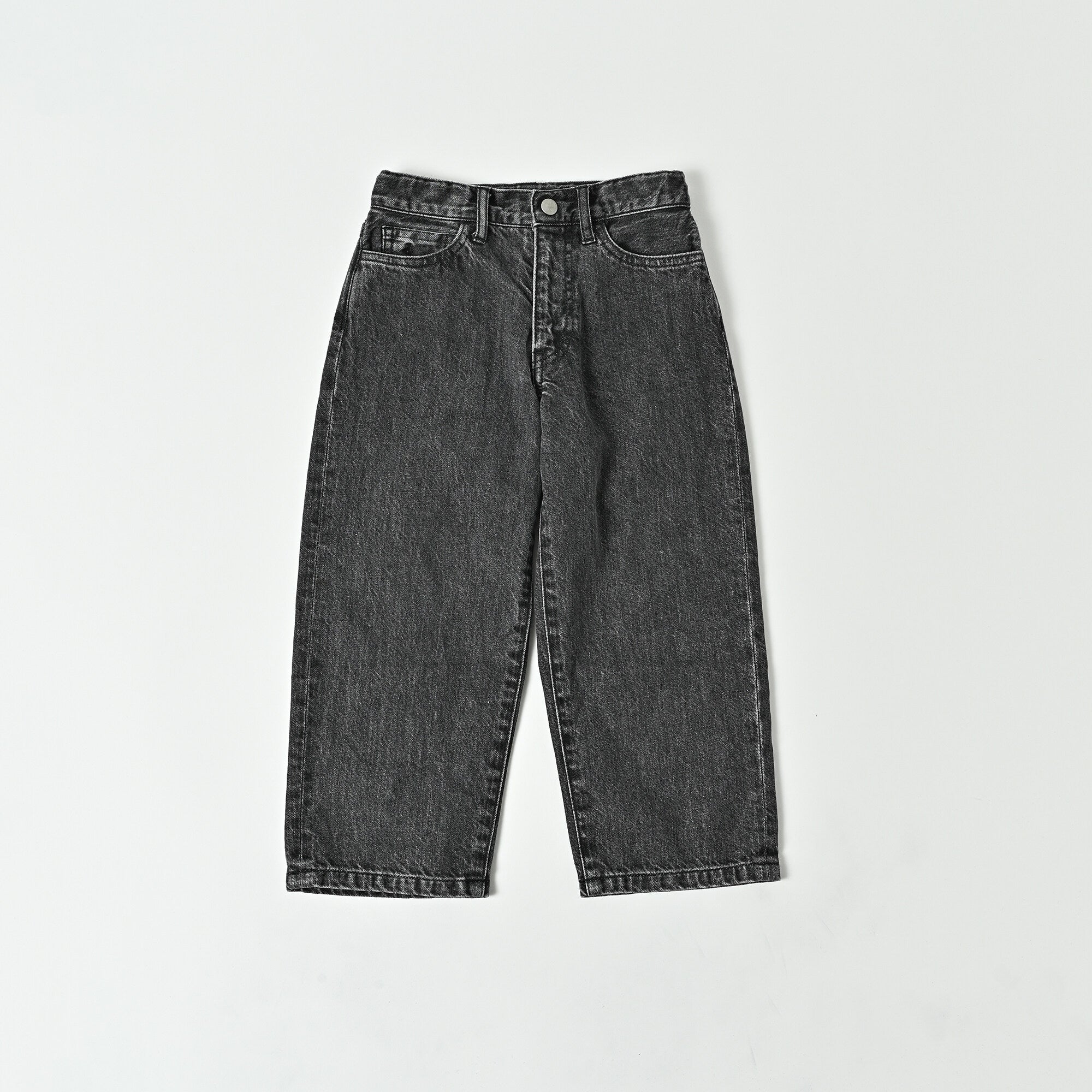 Boys & Girls Black Denim Trousers