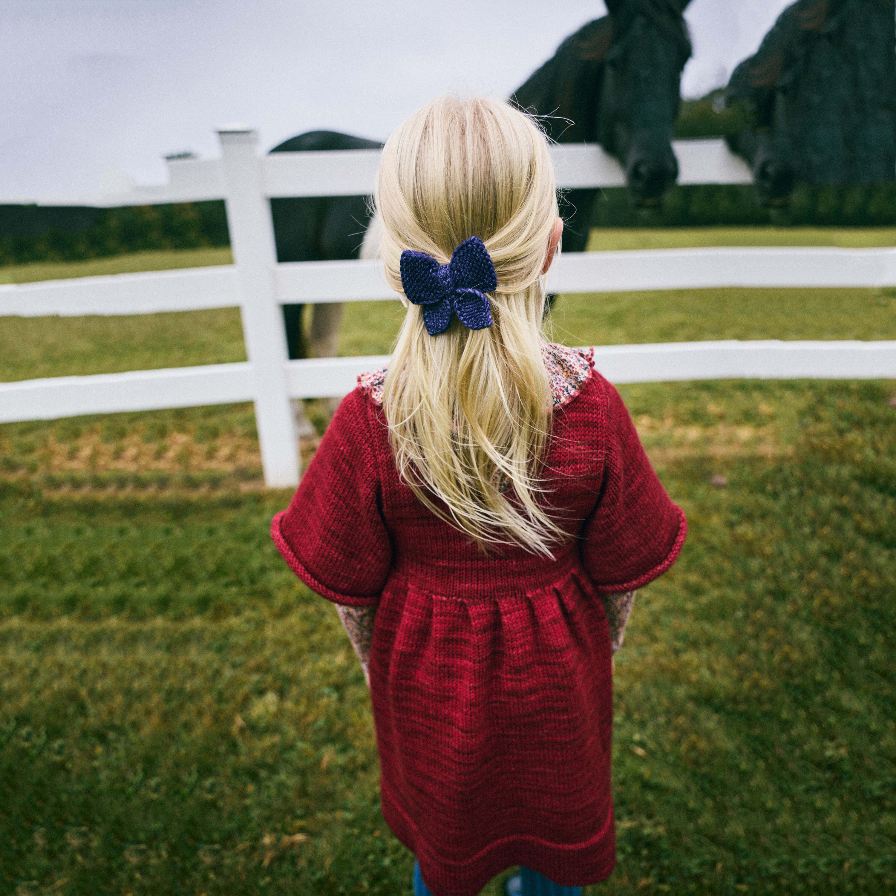 Girls Berry Wool Dress