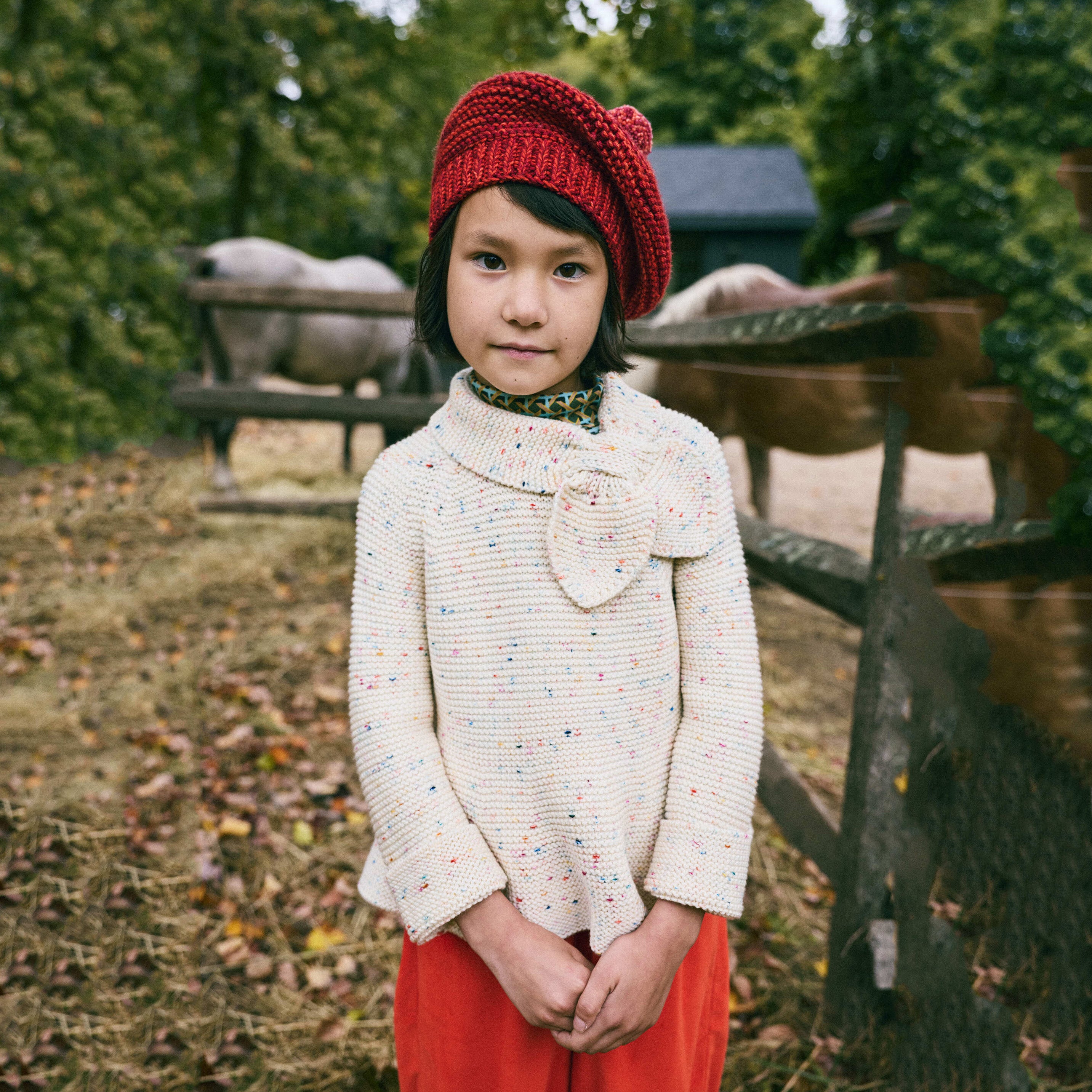 Girls Multicolor Wool Sweater