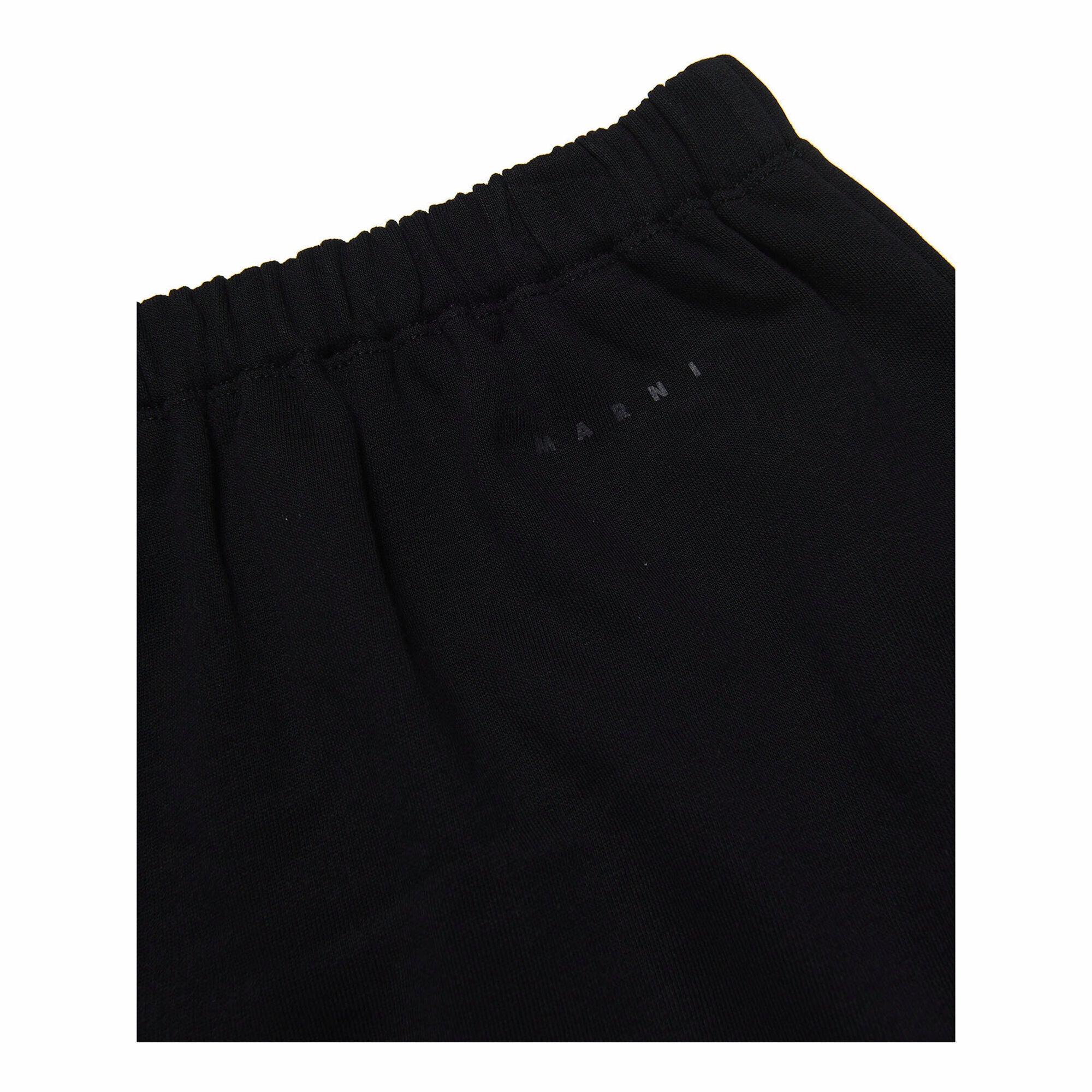 Girls Black Sequin Cotton Skirt