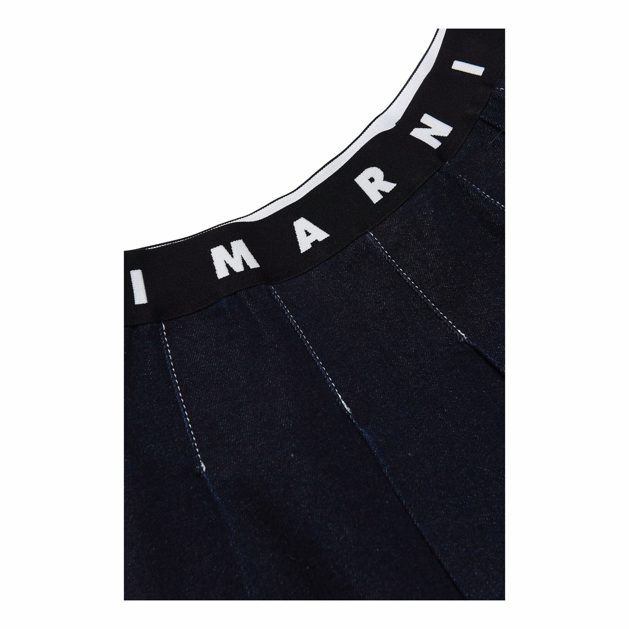 Girls Black Denim Skirt