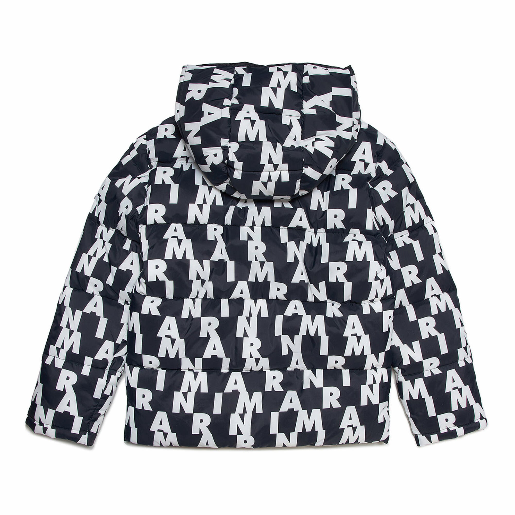 Boys & Girls Black Logo Padded Jacket