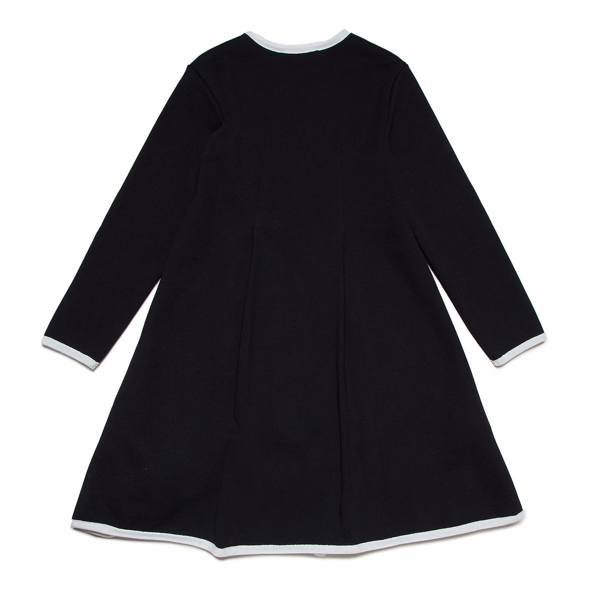 Girls Black Logo Cotton Dress