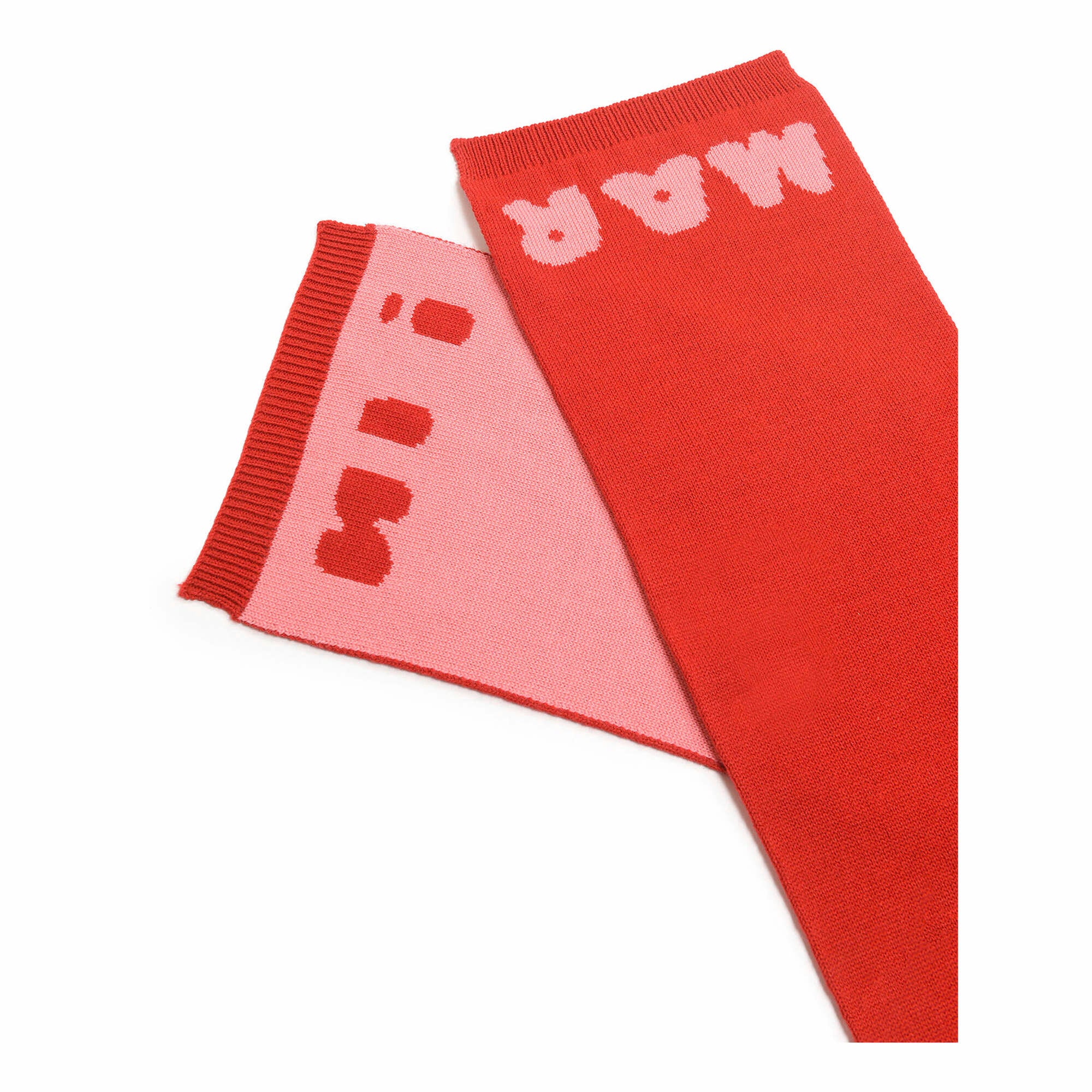 Boys & Girls Red Logo Wool Scarf