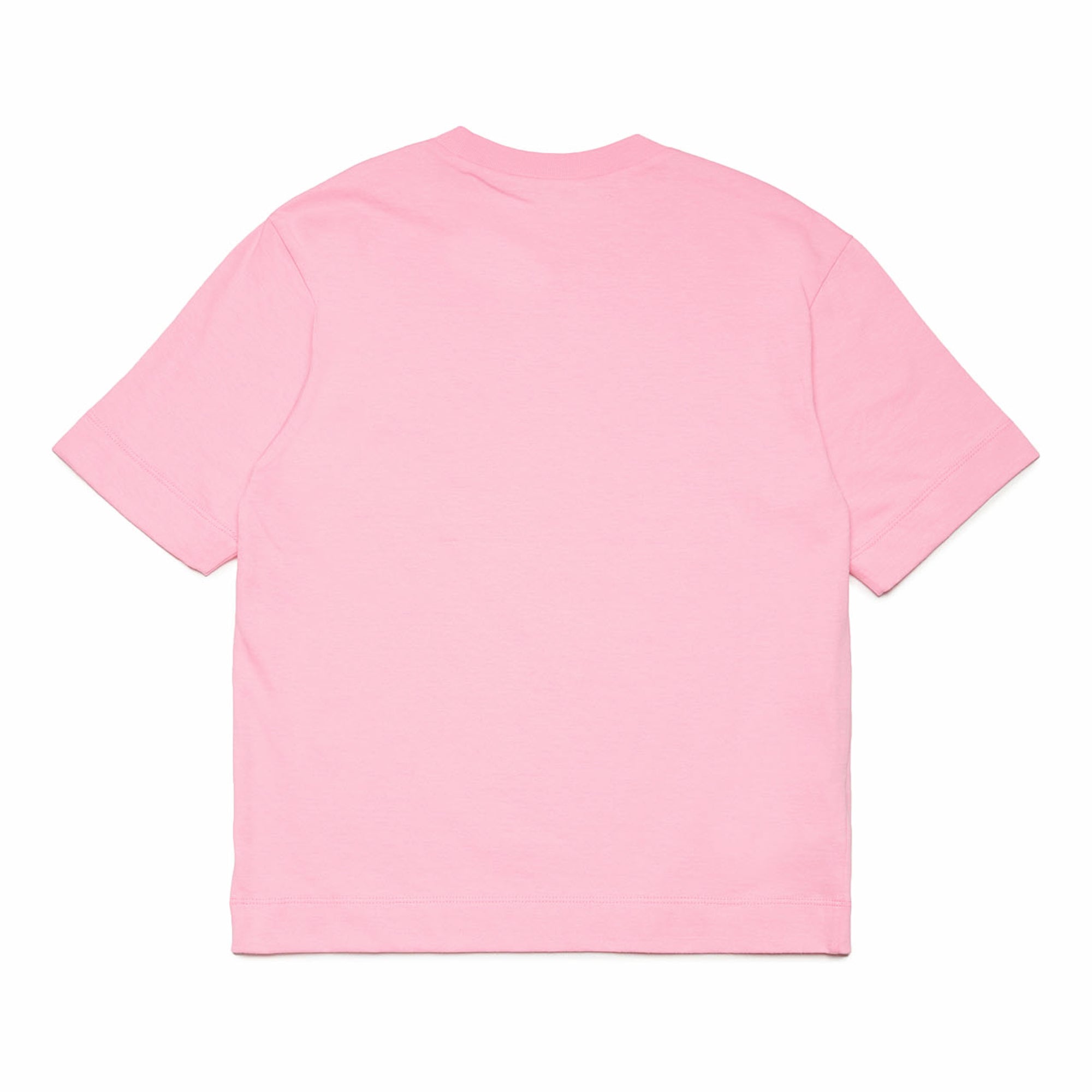 Girls Pink Logo Cotton T-Shirt