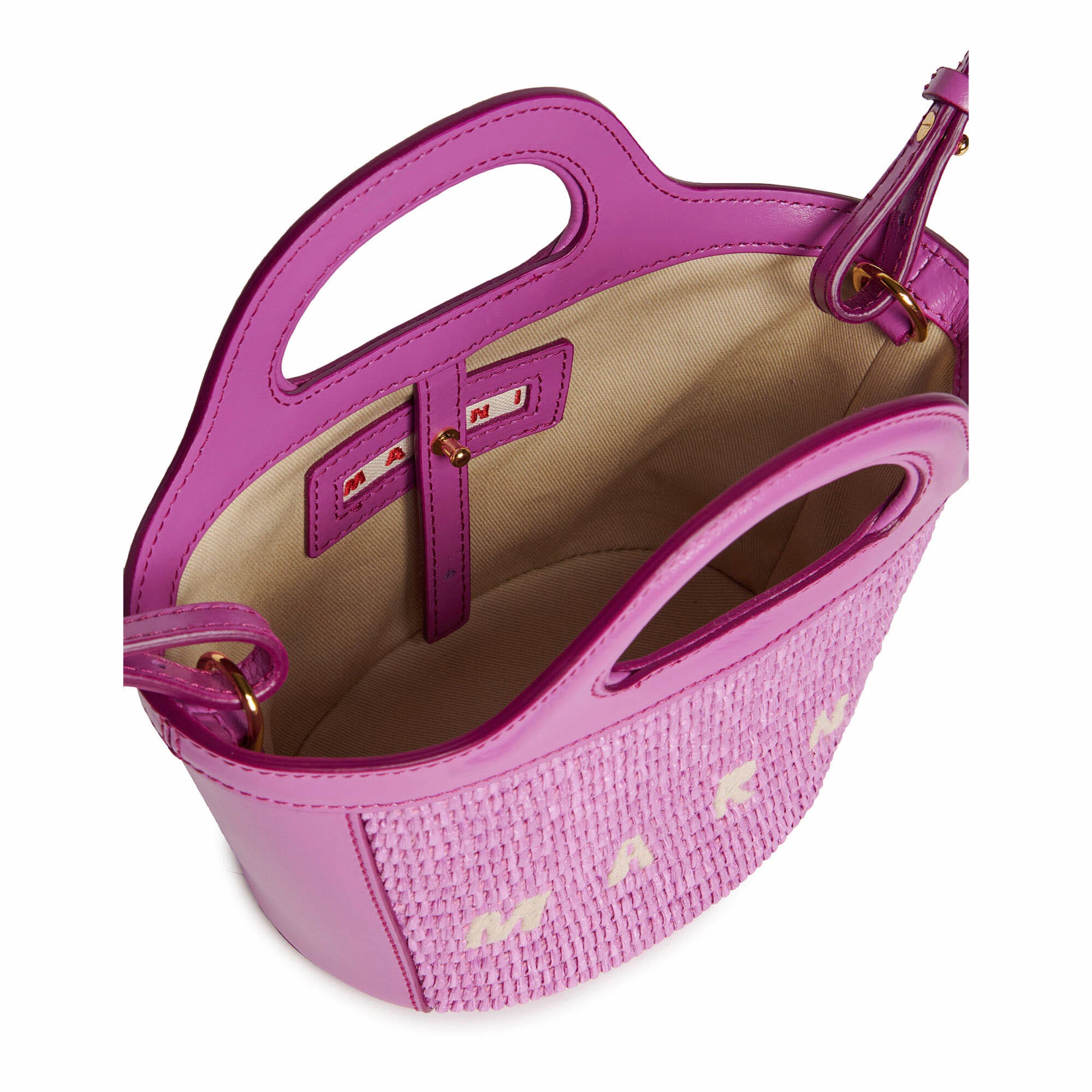 Girls Fuchsia Logo Shoulder Bag