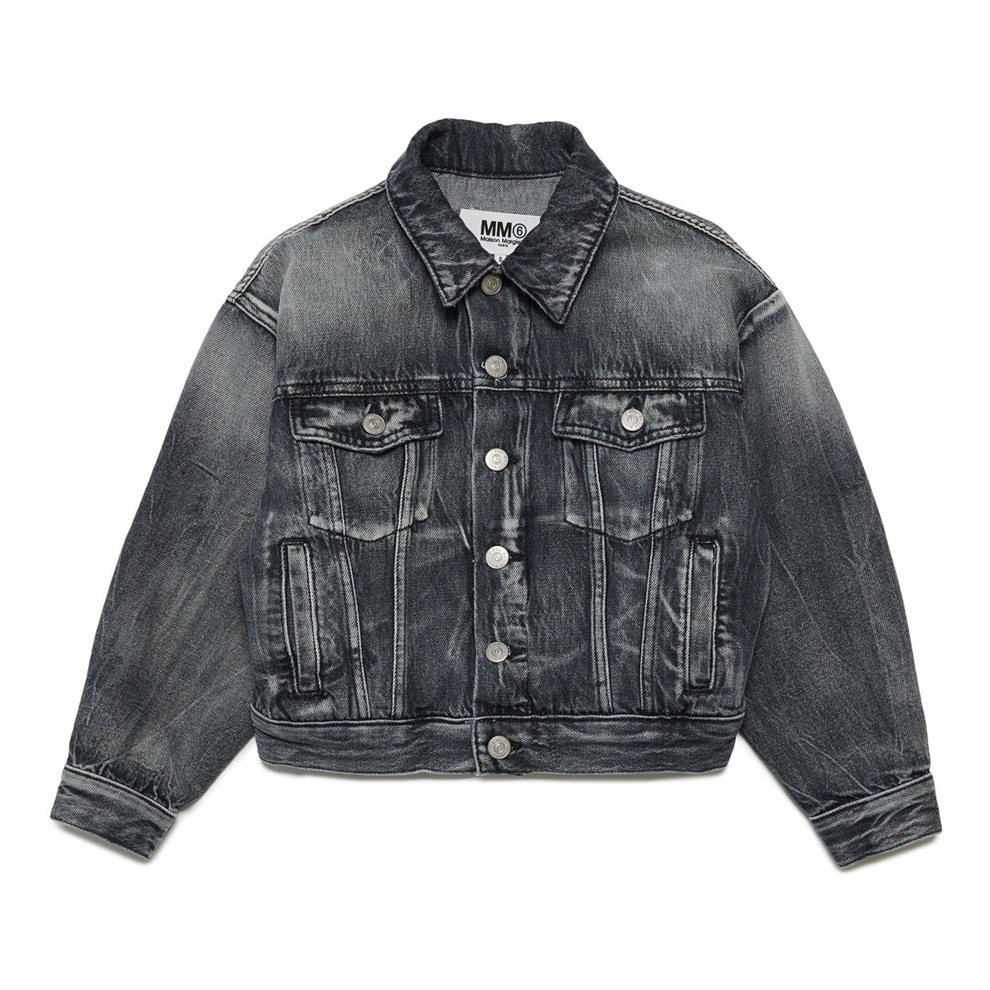 Boys & Girls Black Denim Jacket