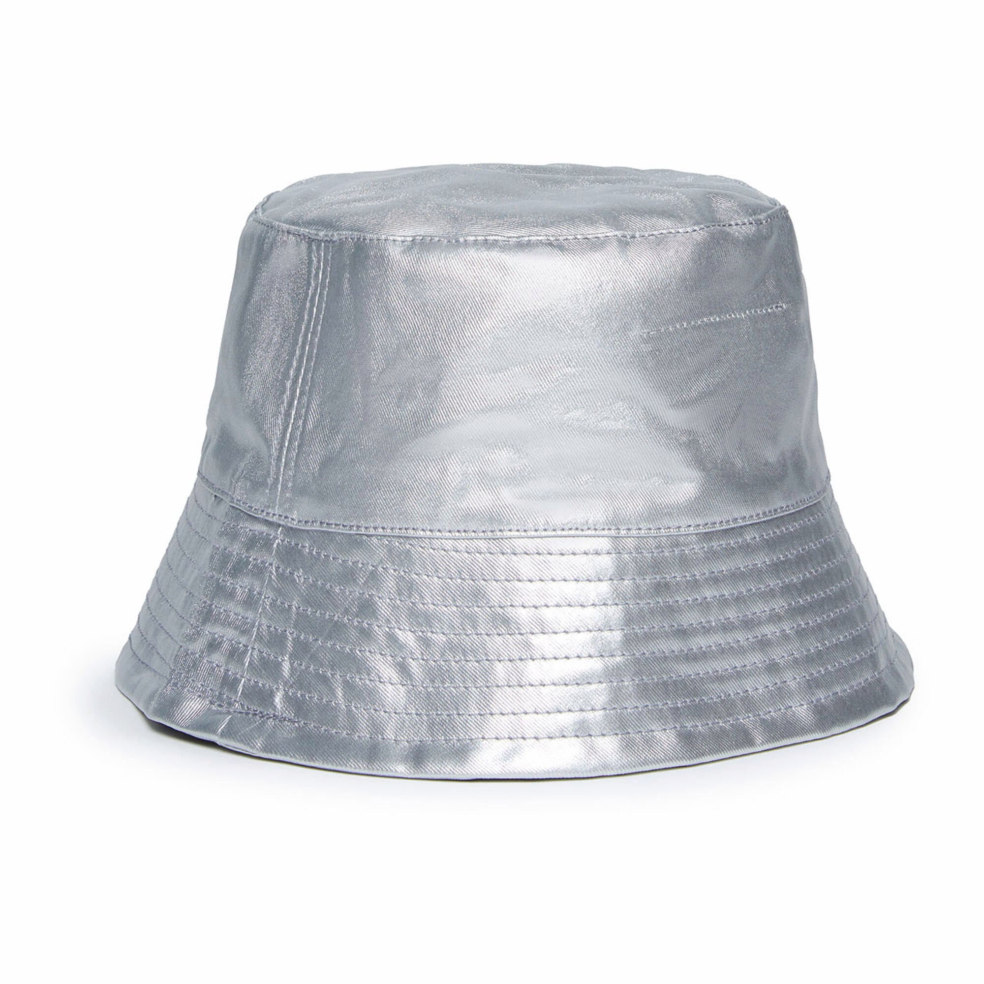 Boys & Girls Silver Logo Bucket Hat