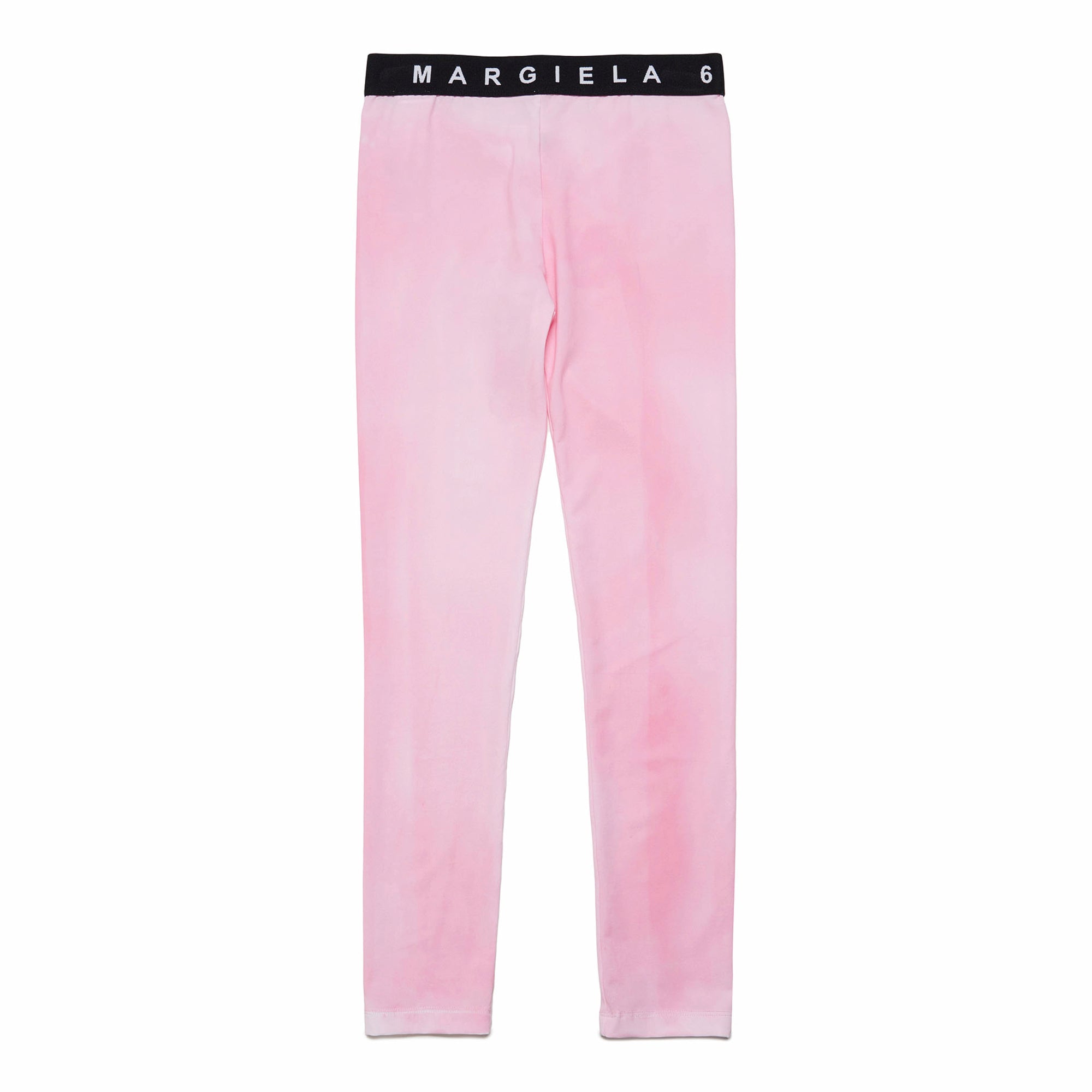 Girls Pink Logo Leggings