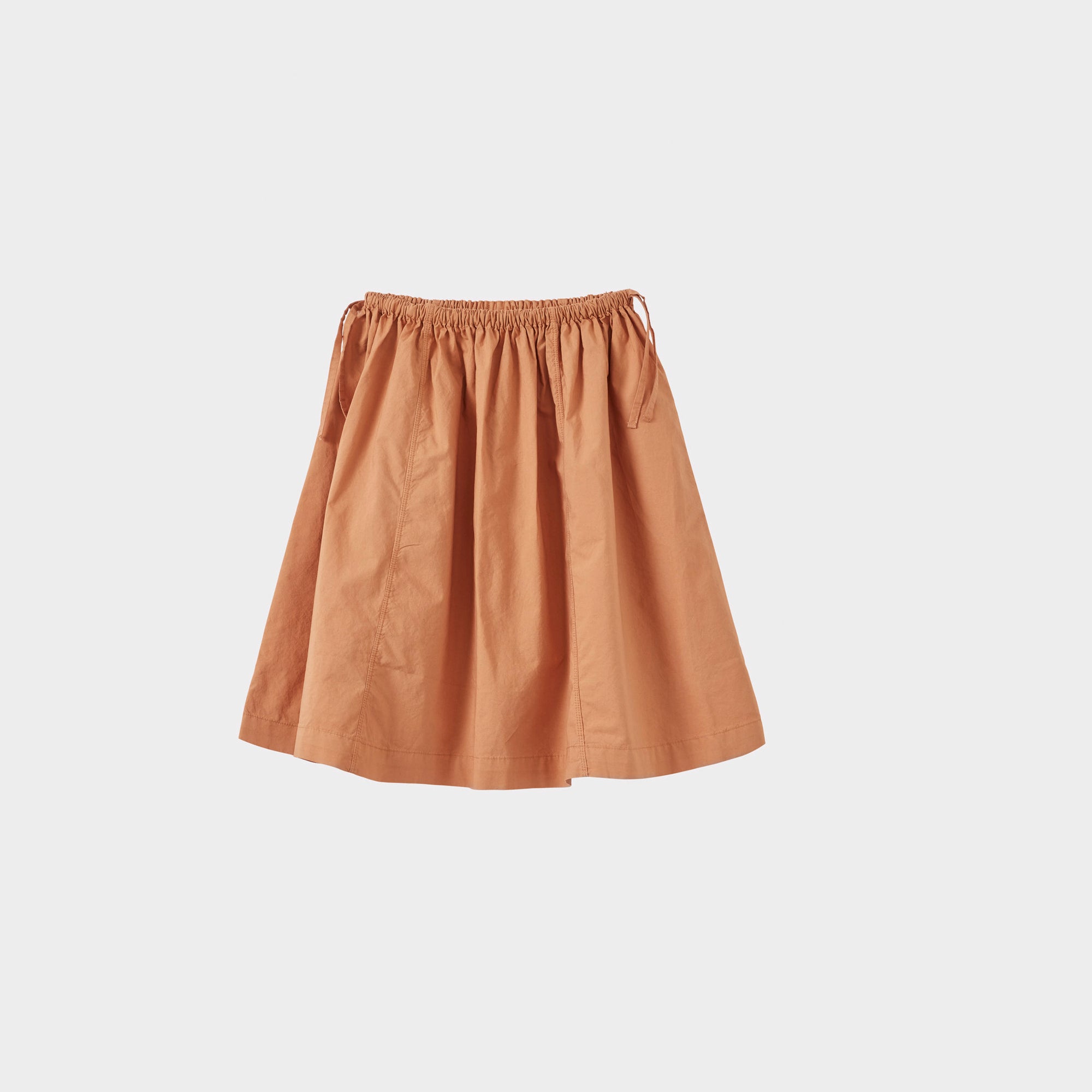 Girls Orange Cotton Skirt