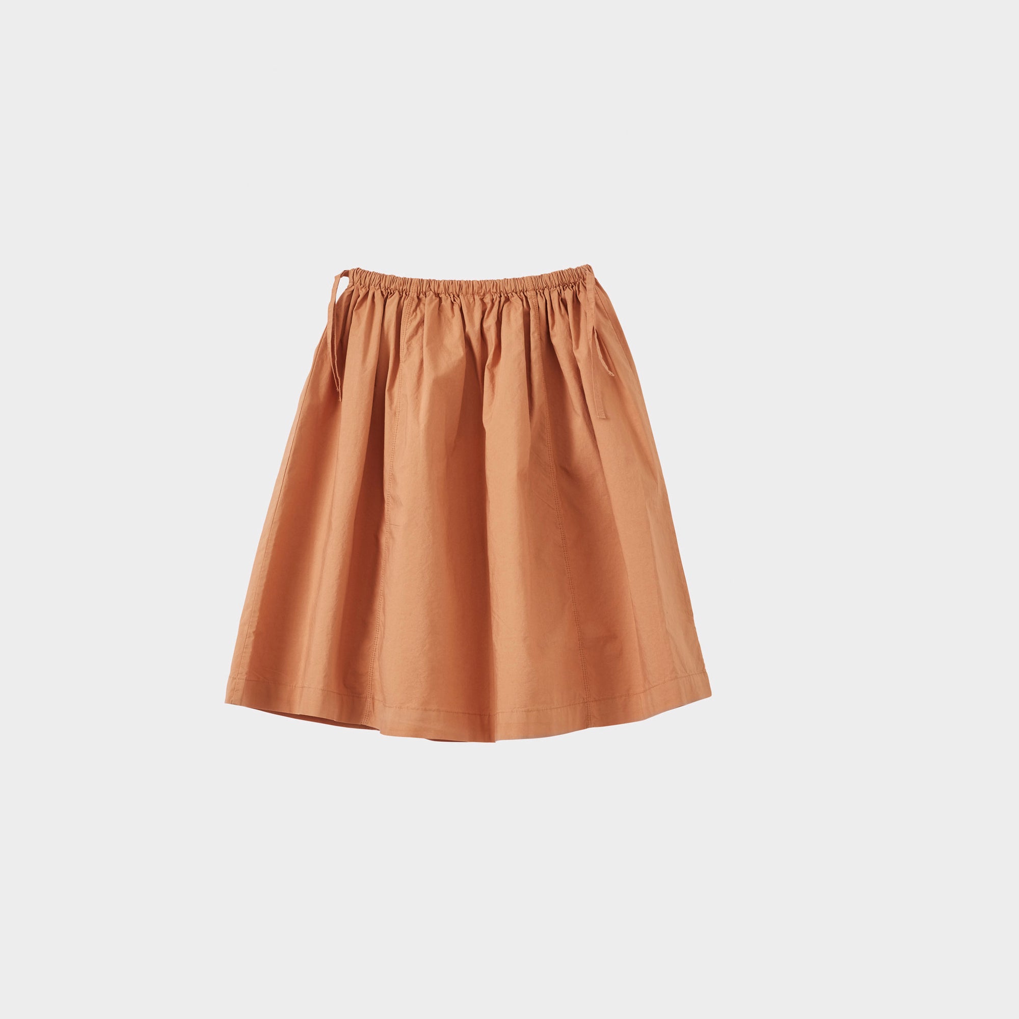 Girls Orange Cotton Skirt