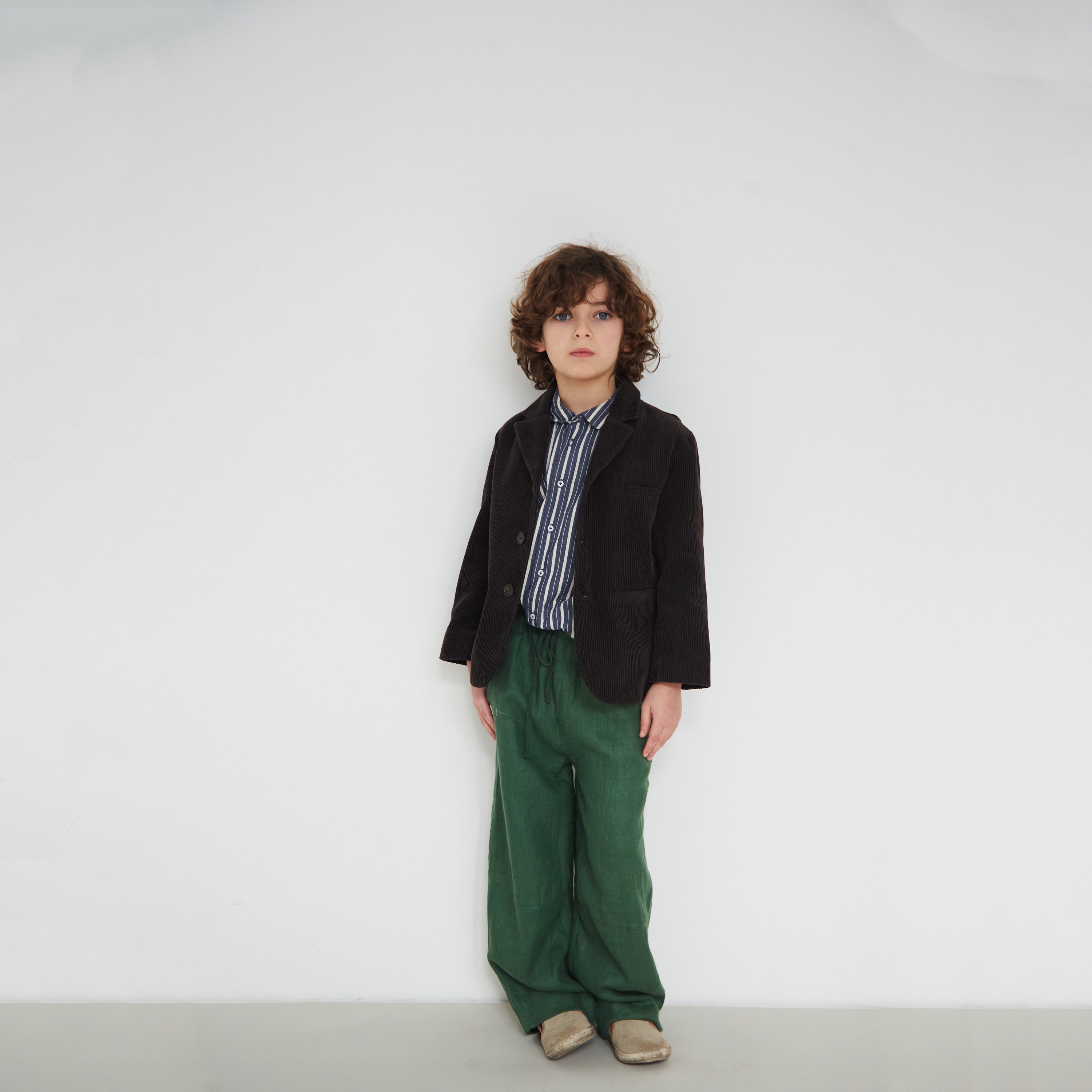 Boys & Girls Dark Brown Corduroy Coat
