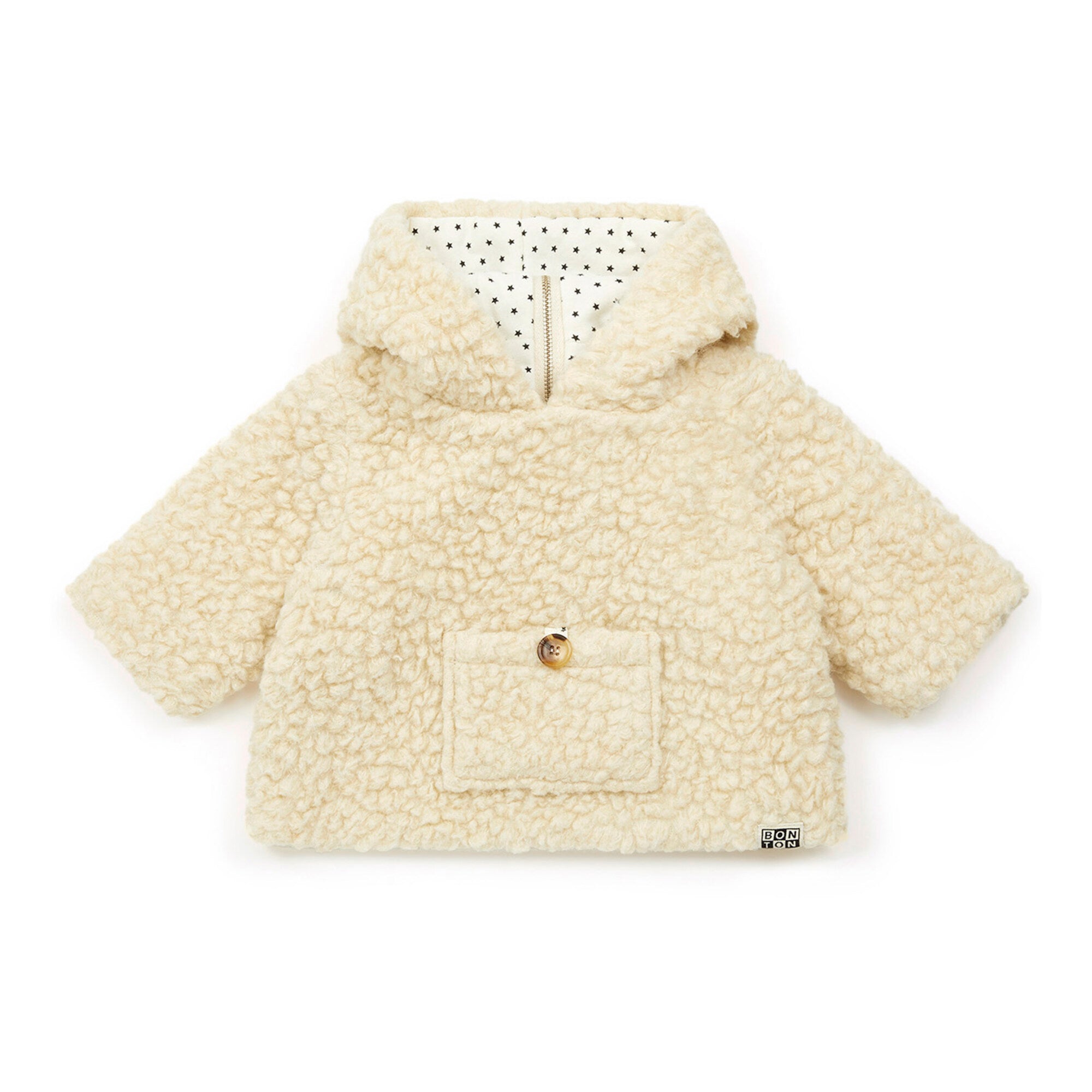 Baby Boys & Girls White Wool Coat