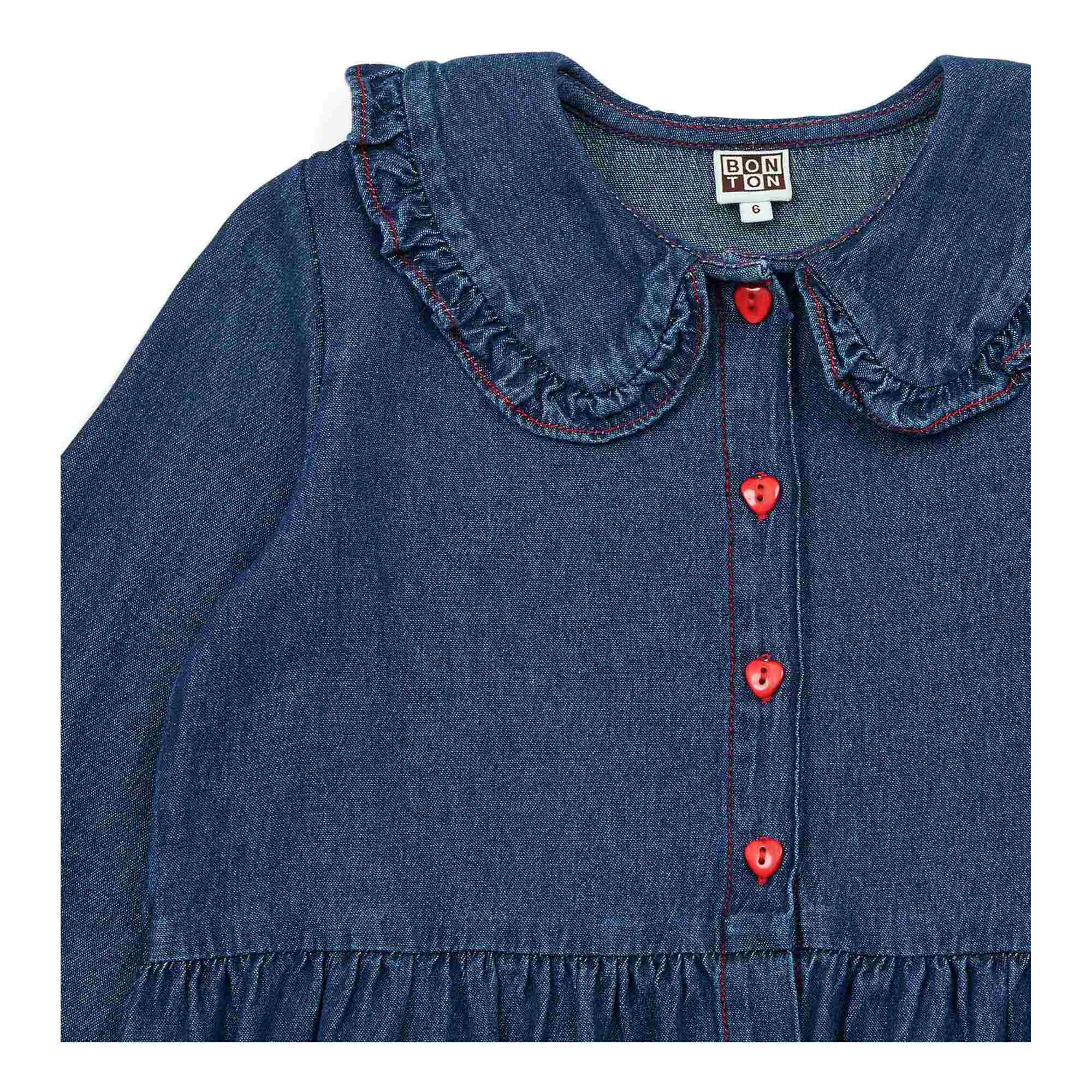 Girls Blue Denim Dress