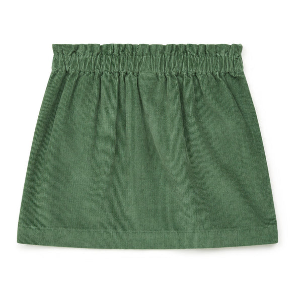 Girls Green Corduroy Skirt