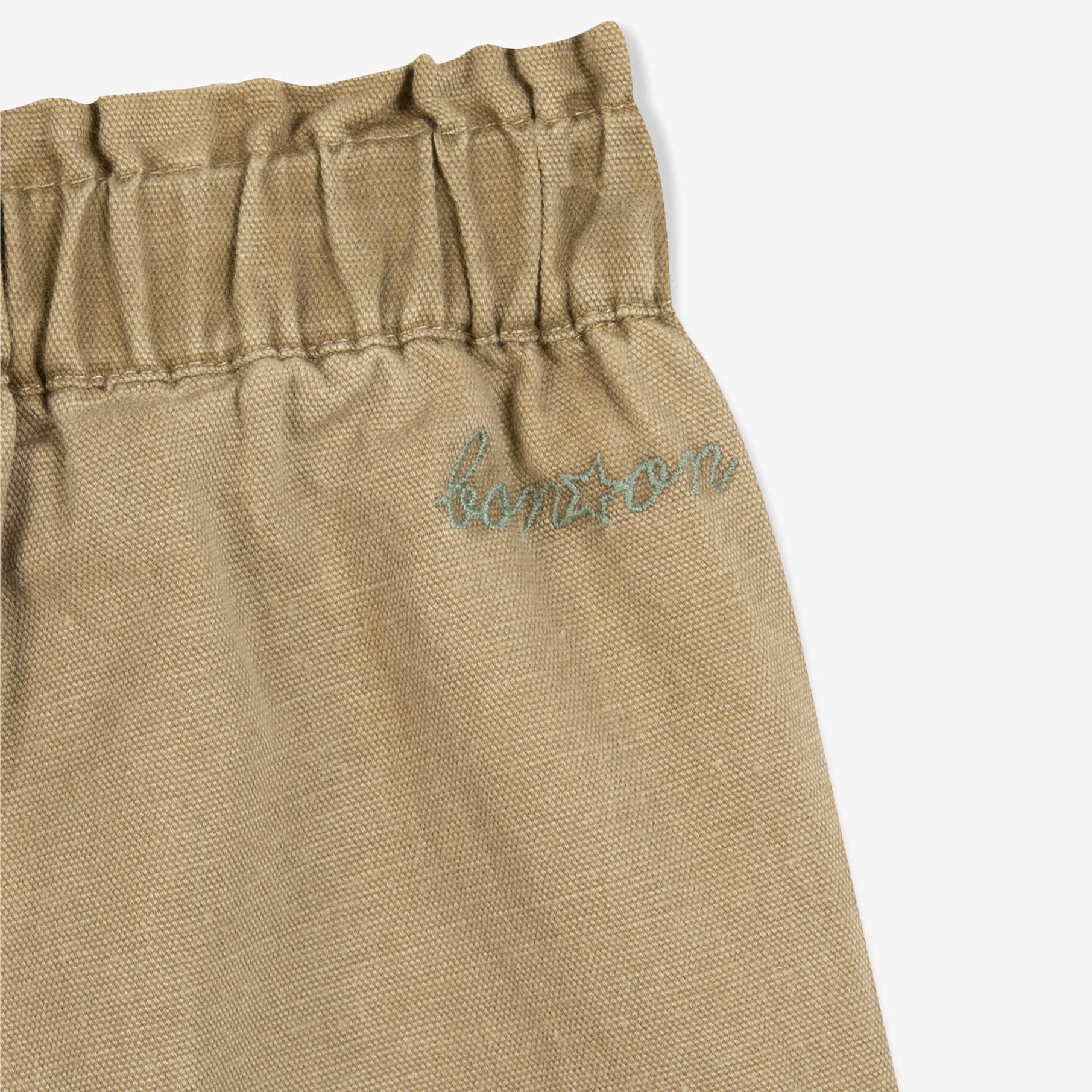 Girls Sand Cotton Trousers
