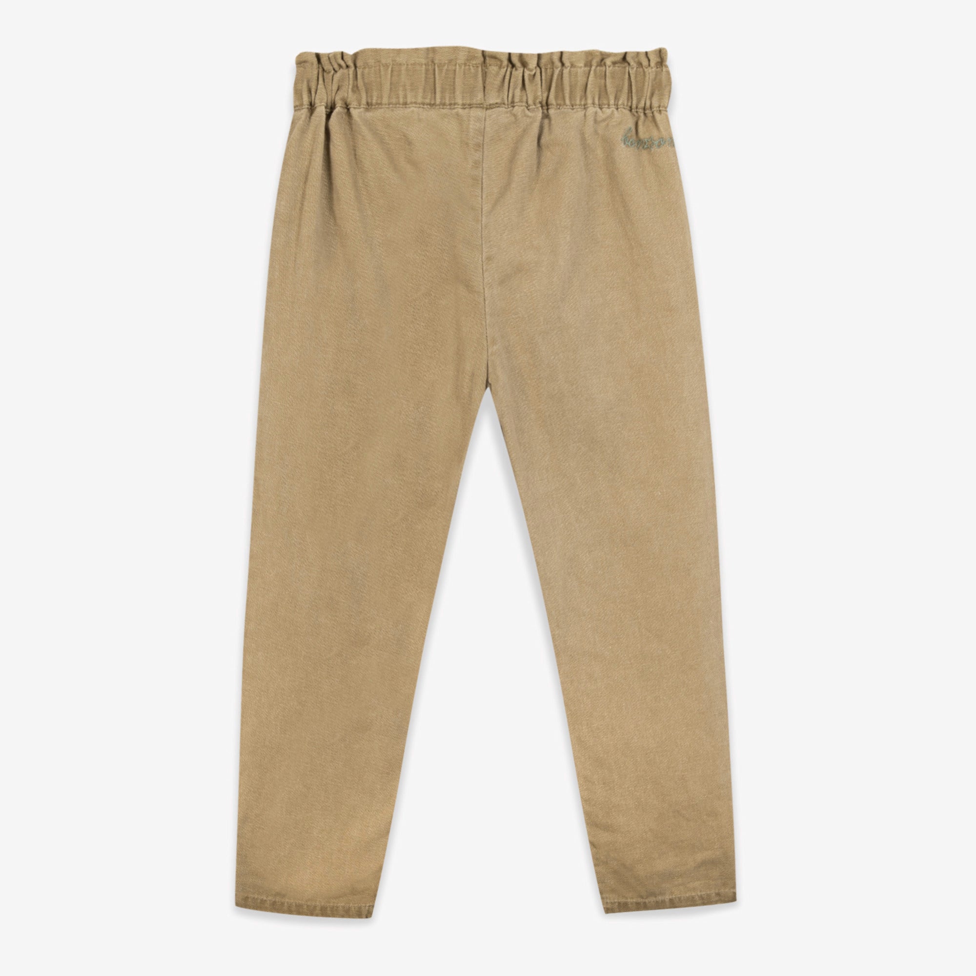 Girls Sand Cotton Trousers
